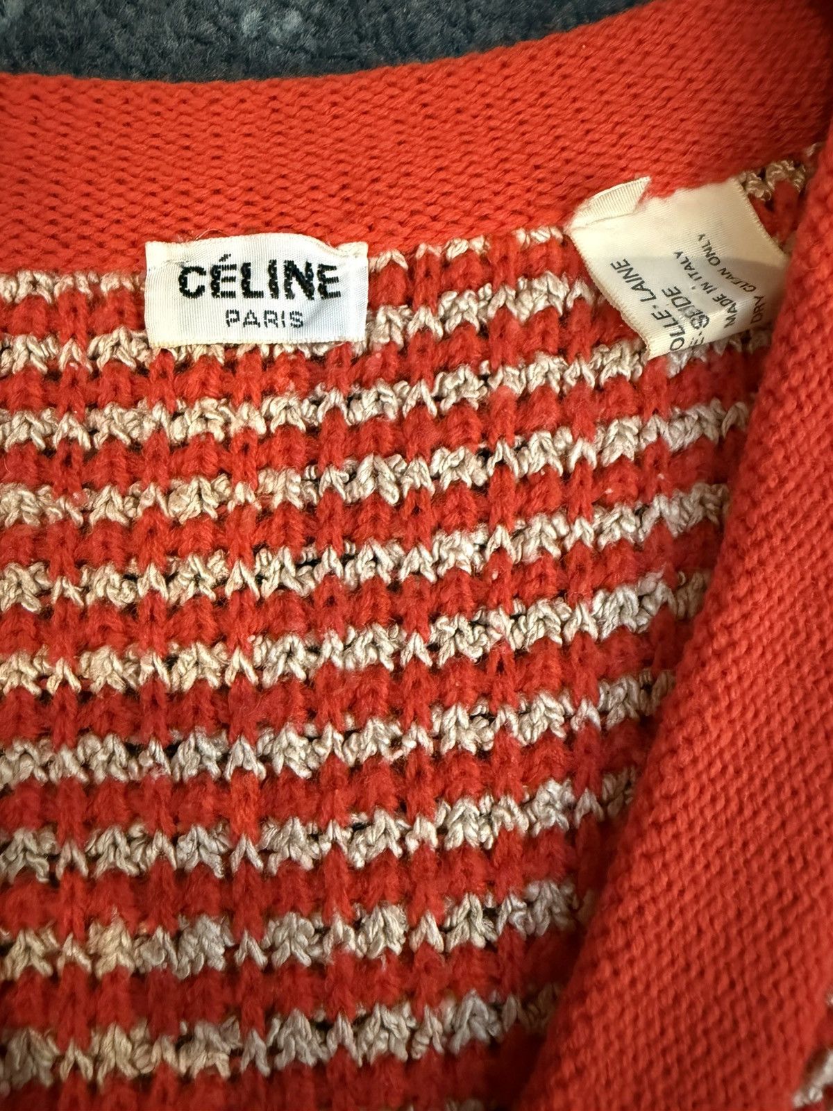 Celine Celine Lana Wool Vintage Rare HandKnited Cardigan Size M / US 6-8 / IT 42-44 - 6 Thumbnail
