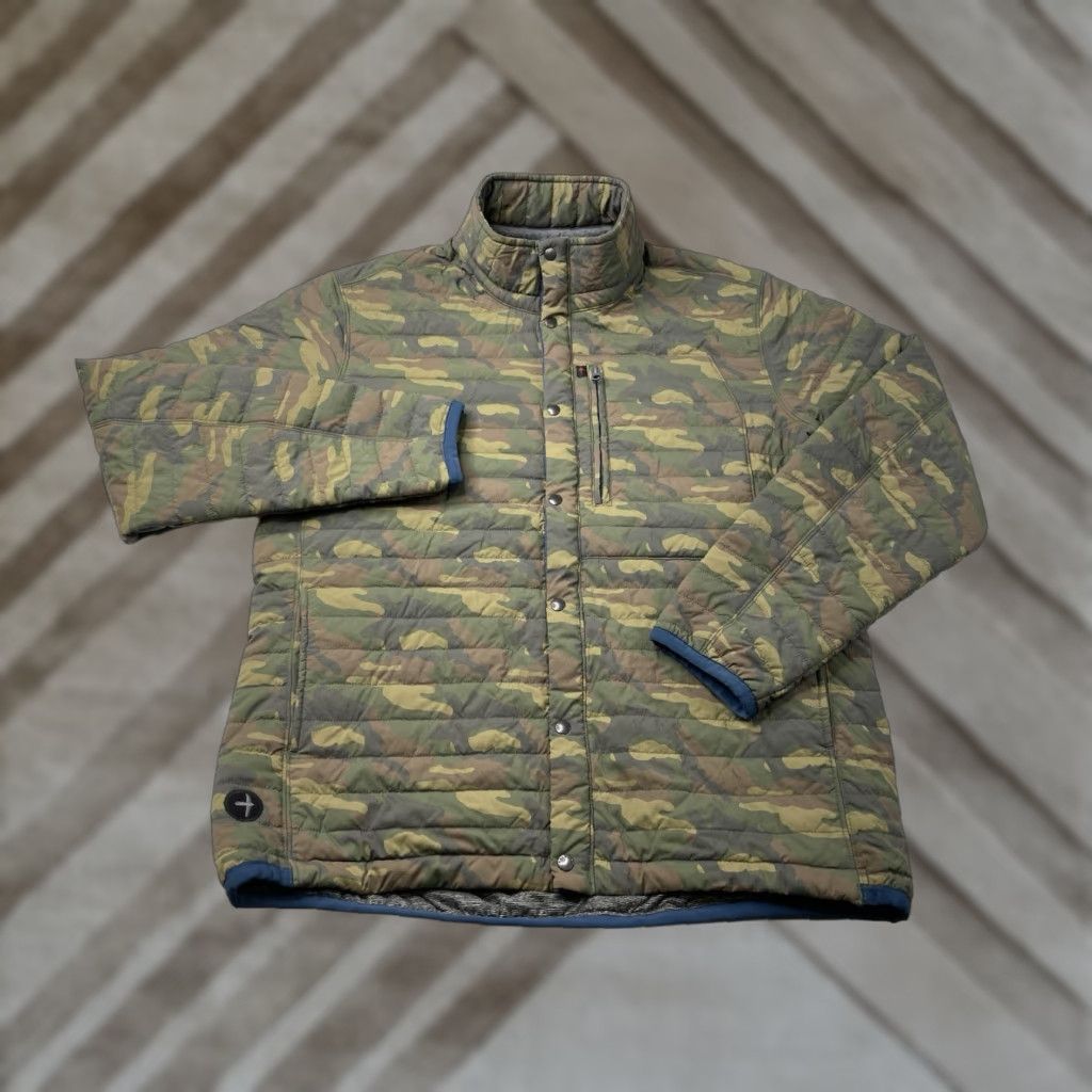 Relwen Relwen Jacket Mens L Camo Quilted Windzip Snap Zip Outdoor Hiking Size US L / EU 52-54 / 3 - 1 Thumbnail