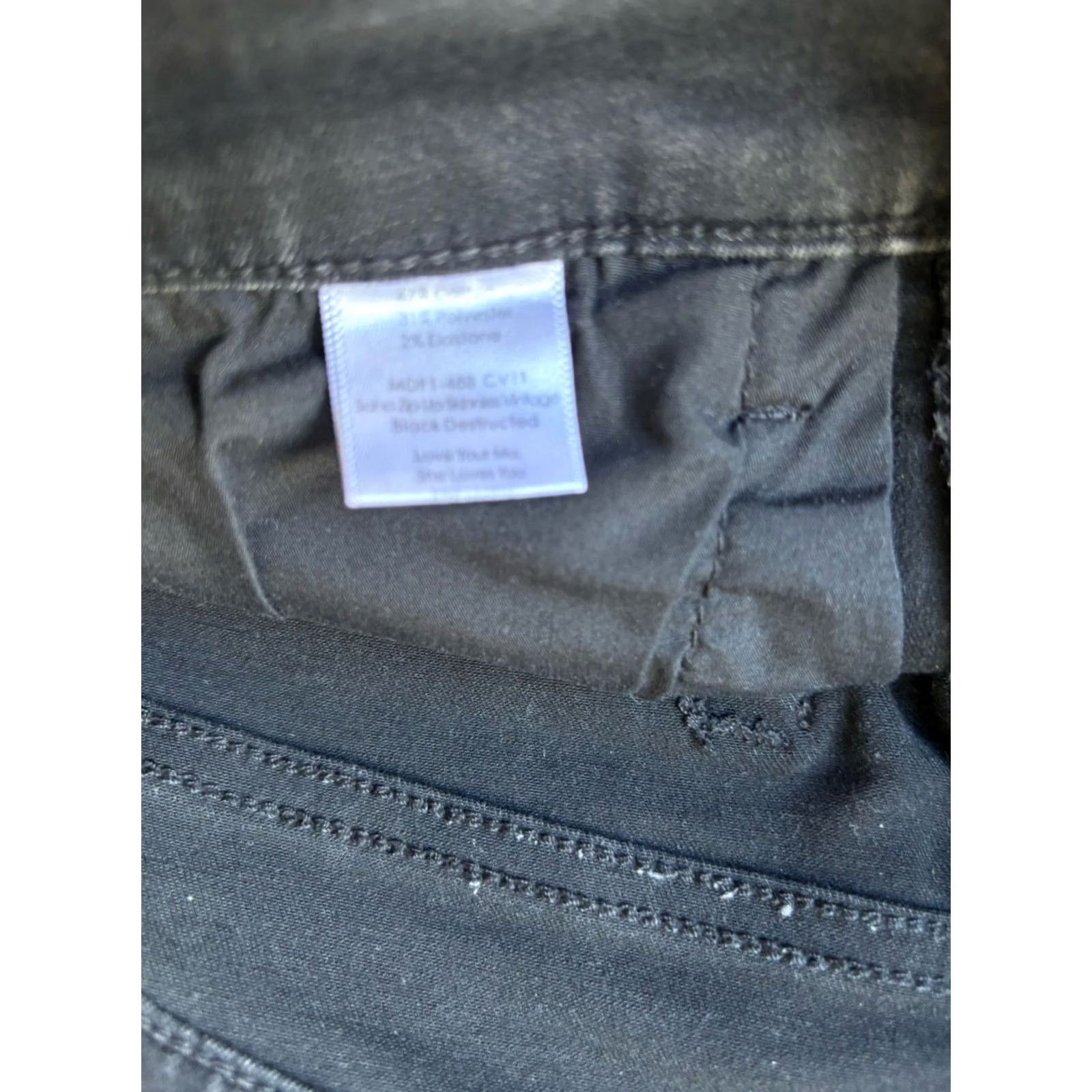 Show Me Your MuMu VINTAGE Show Me Your MuMu Soho Zip Up Skinnies Jeans Womens 28 Black Destructed Slim Denim Zip 28in Inseam Womens Jeans Size 28" / US 6 / IT 42 - 4 Thumbnail