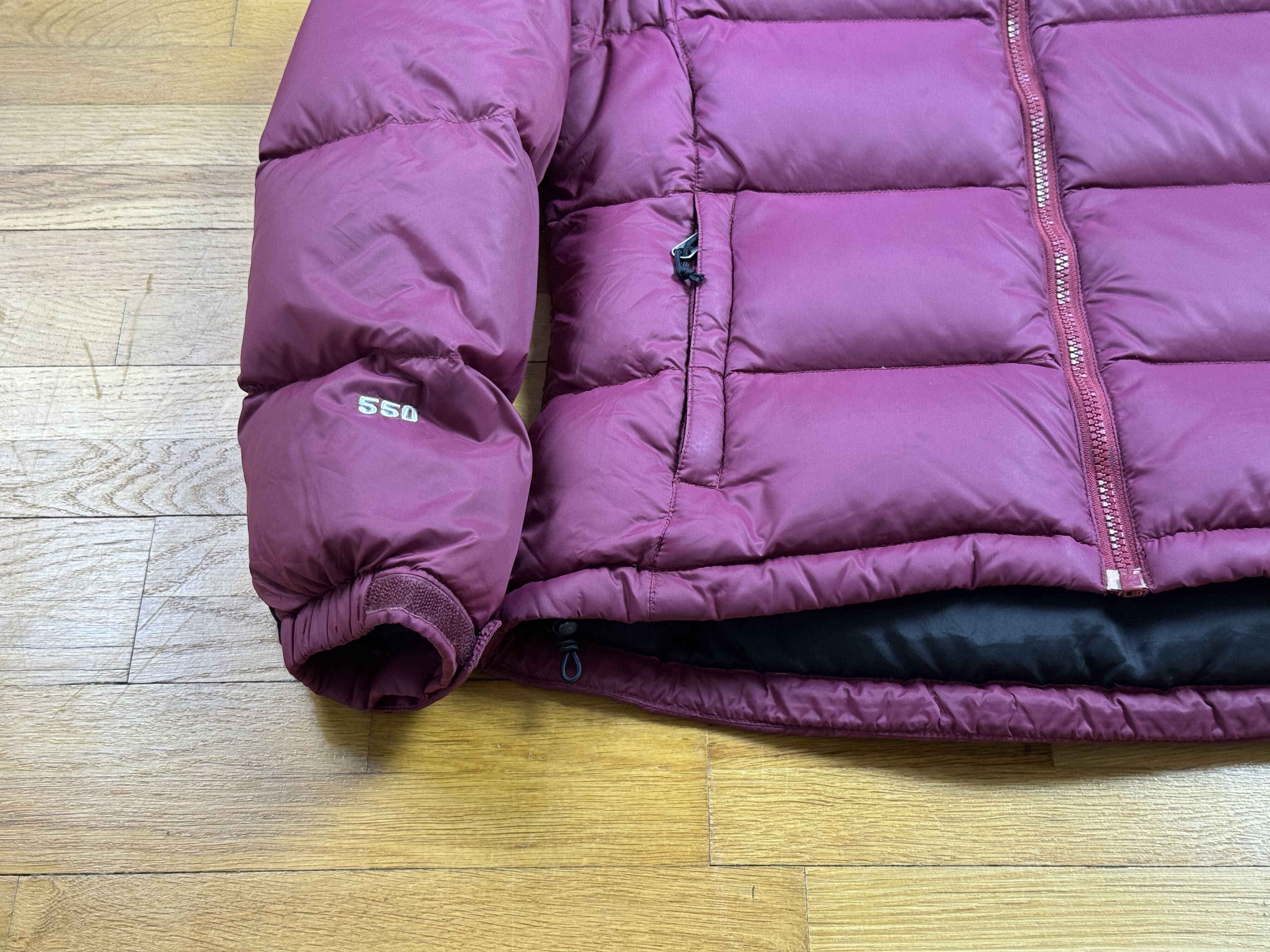 The North Face Burgundy down jacket THE NORTH FACE 550 Size M / US 6-8 / IT 42-44 - 3 Thumbnail