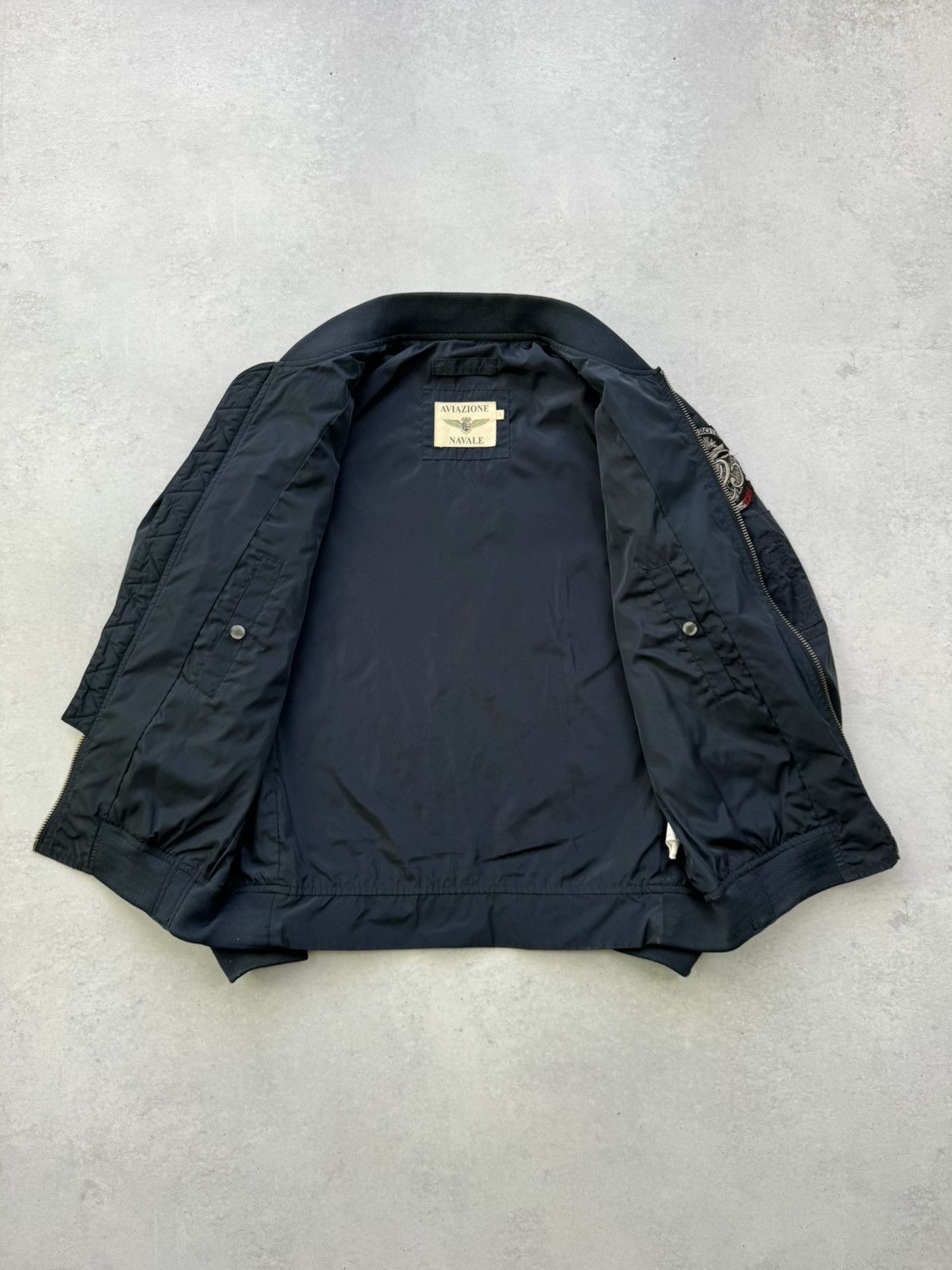 Other Aviazione Navale Marina Grupaer Nylon Bomber Jakcet Size US L / EU 52-54 / 3 - 5 Thumbnail