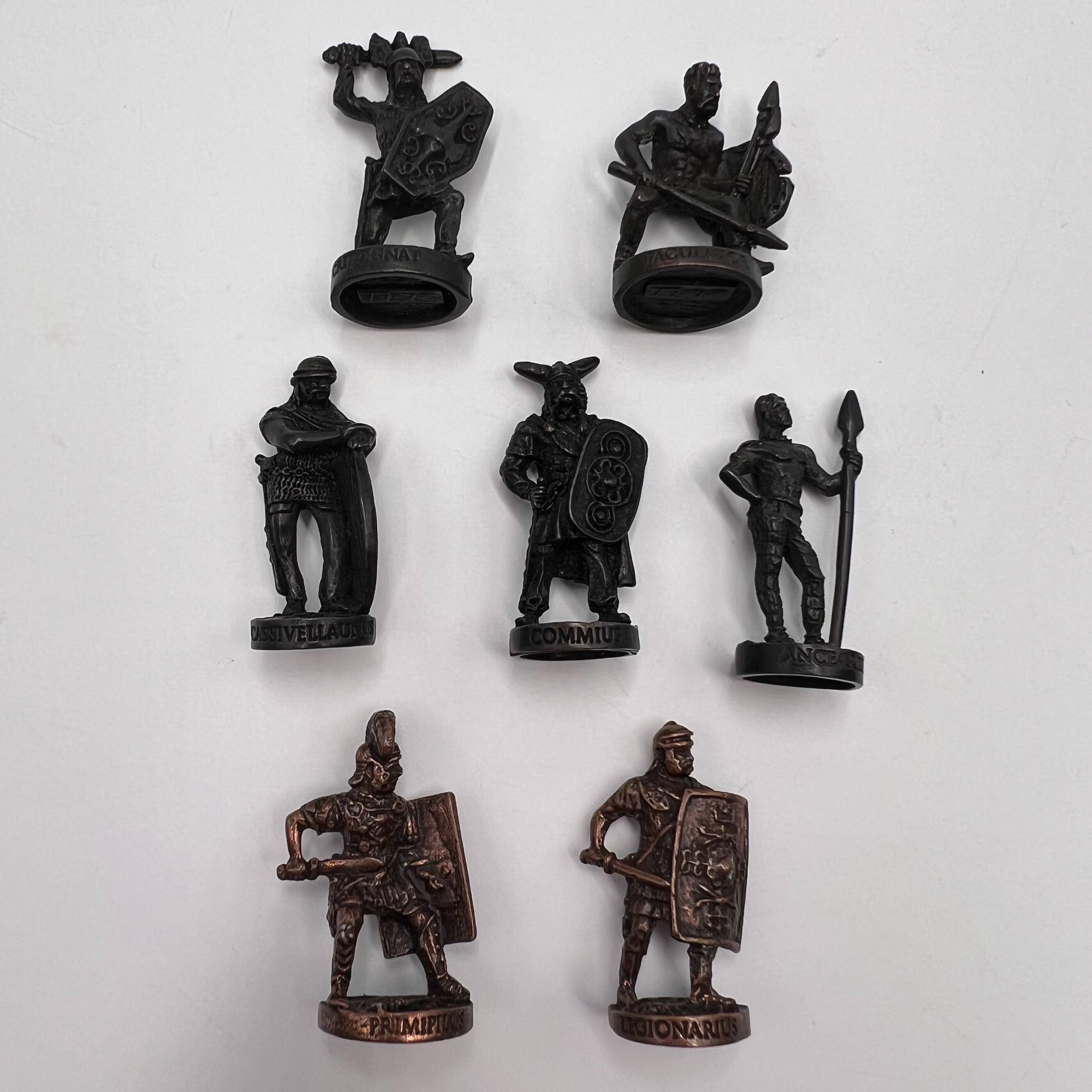 Vintage Vintage Bronze Roman Gallic War Soldiers 1980s Set of 7 Size ONE SIZE - 2 Thumbnail