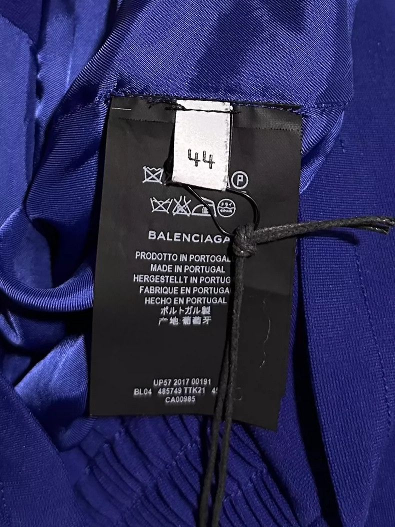 Balenciaga Balenciaga Blue Small Logo Jacket Size US S / EU 44-46 / 1 - 3 Thumbnail