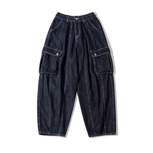 VIBE Vintage Streetwear Pocket wide leg jeans y2k hip hop Size US 32 / EU 48 - 6 Thumbnail