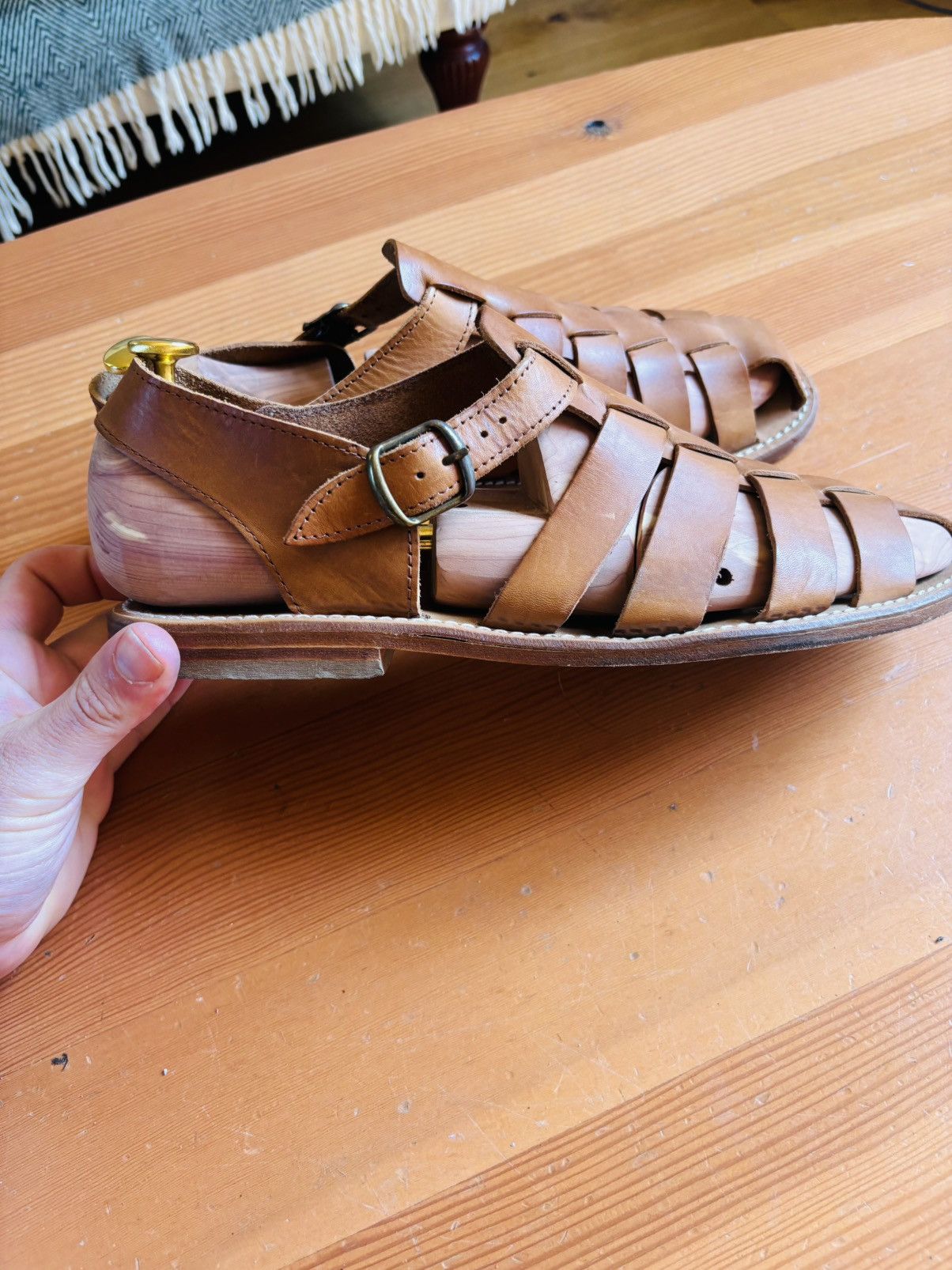 De Bonne Facture De Bonne Facture Leather Sandals Size US 12 / EU 45 - 2 Thumbnail