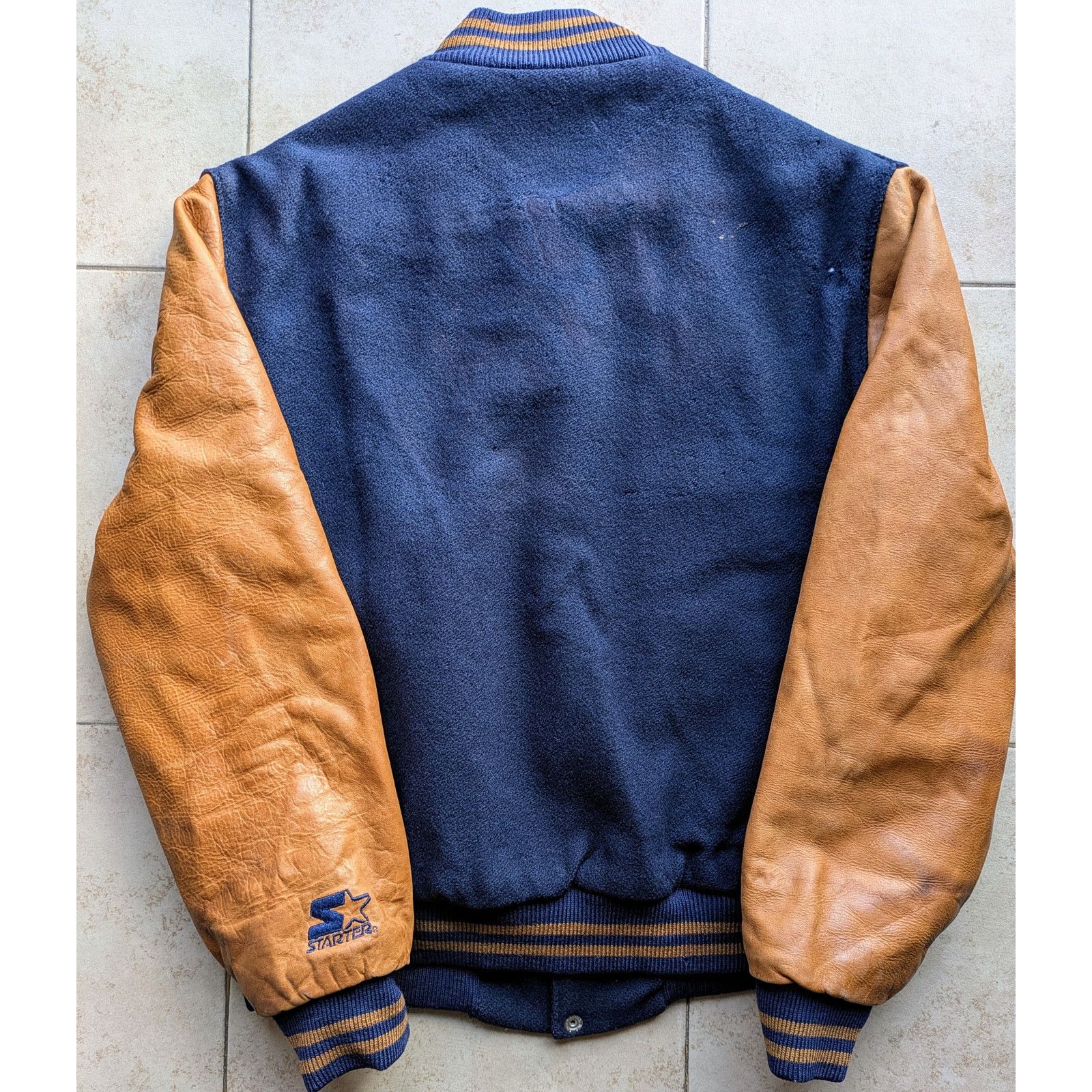 NFL × Starter SD Chargers RARE 90s STARTER varsity LEATHER wool M NFL vtg Size US M / EU 48-50 / 2 - 4 Thumbnail