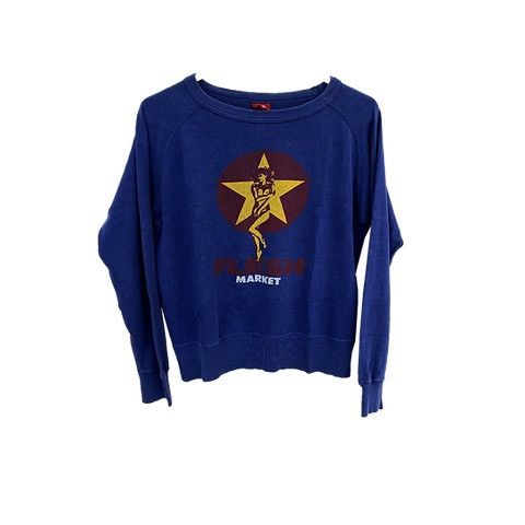 image of Hysteric Glamour 'flesh Market' Sweater in Blue, Men's (Size XS)