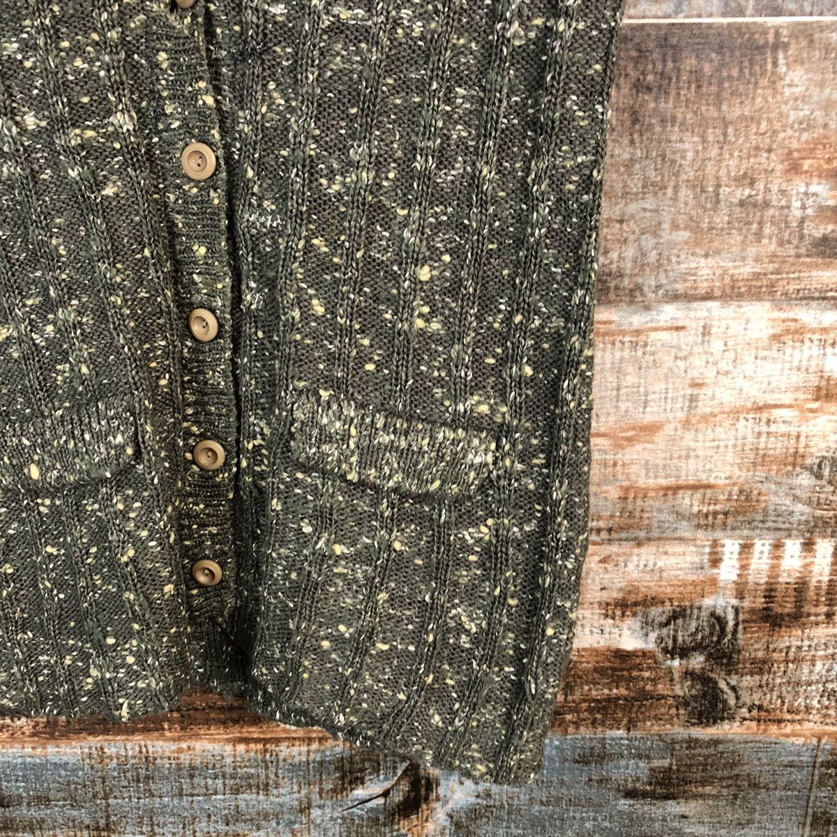 Homespun Knitwear Japanese Brand Green Vest Knitwear vintage #A1680 Size S / US 4 / IT 40 - 8 Thumbnail
