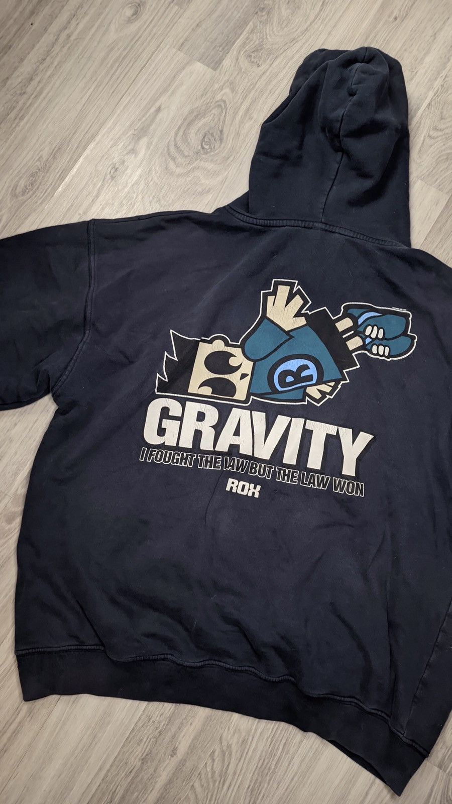 Santa Cruz Skateboards × Vintage Y2K ROX SK8 vintage faded oversized Hoodie Size US XL / EU 56 / 4 - 1 Thumbnail