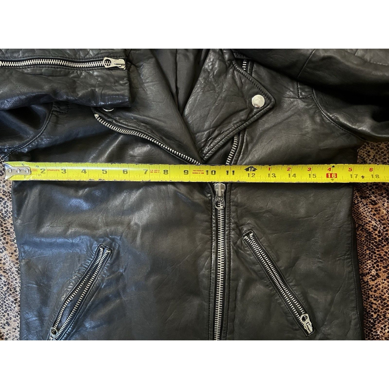 Madewell Madewell Washed Leather Motorcycle Jacket True Black Medium Size M / US 6-8 / IT 42-44 - 5 Thumbnail