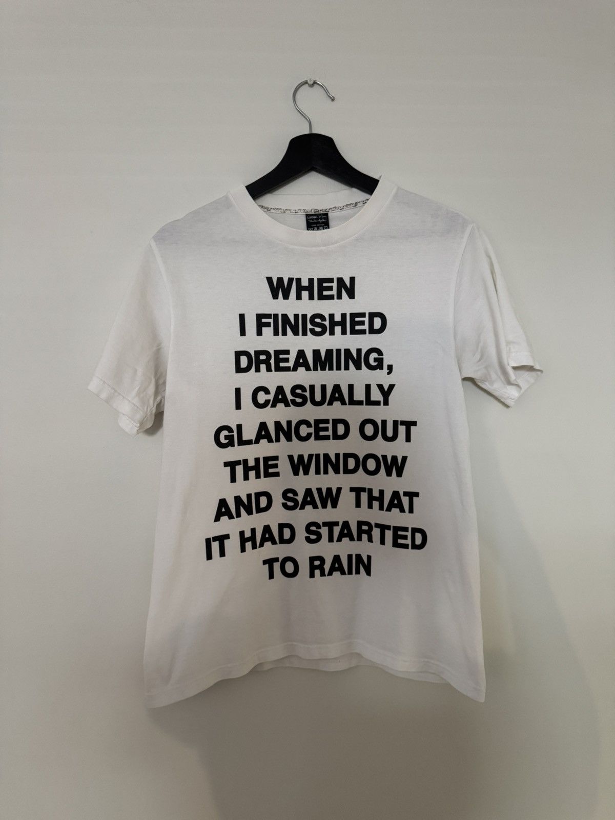Number (N)ine Number (N)ine SS09 "Dreaming Rain" poem T-shirt Size US M / EU 48-50 / 2 - 4 Thumbnail