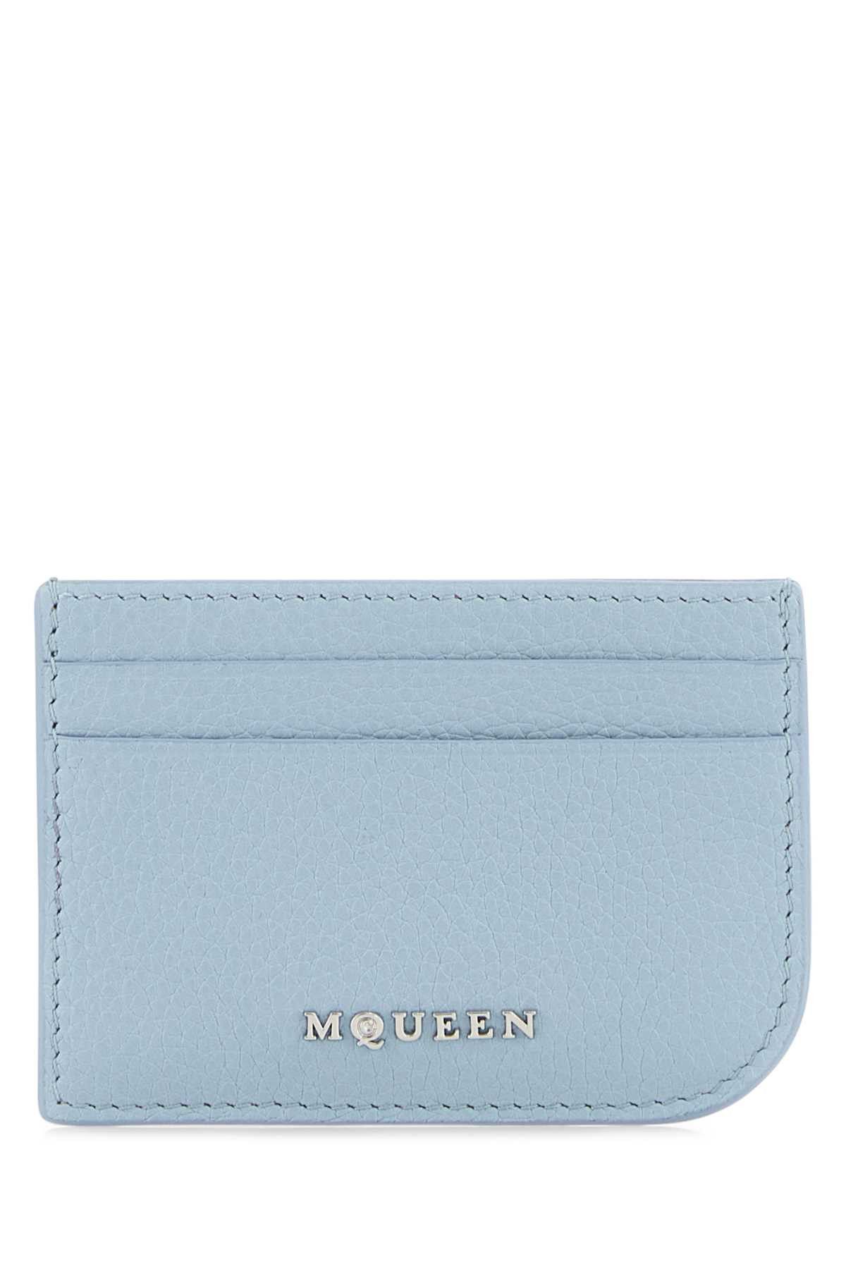Alexander McQueen Light Blue Leather Card Holder Size ONE SIZE - 1 Thumbnail