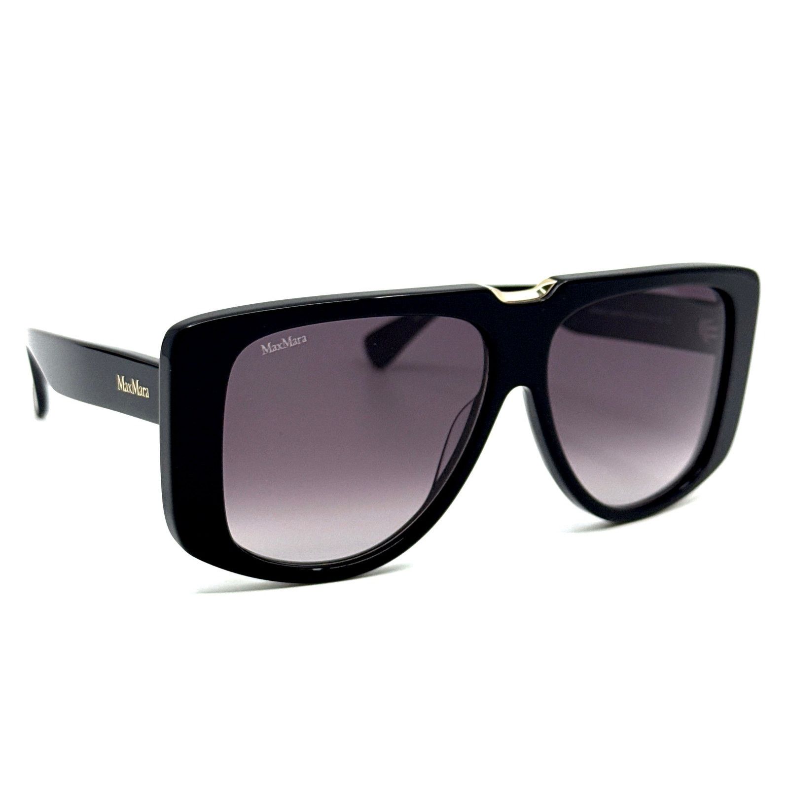 Max Mara New, MAXMARA Sunglasses Spark1 MM0075 01B Authentic Size ONE SIZE - 3 Thumbnail