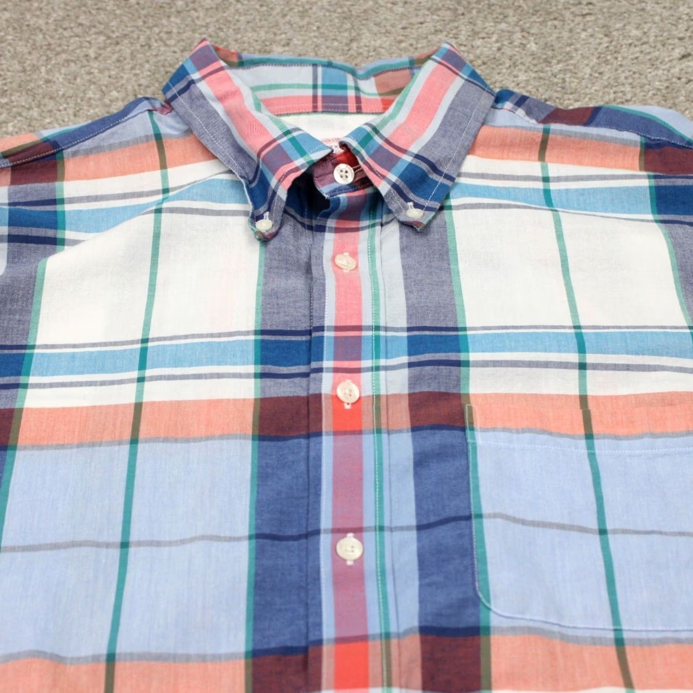 Brooks Brothers Brooks Brothers Madison Shirt Mens 2XL XXL Blue/Red/White Cotton L/S Button Down Size US XXL / EU 58 / 5 - 6 Thumbnail