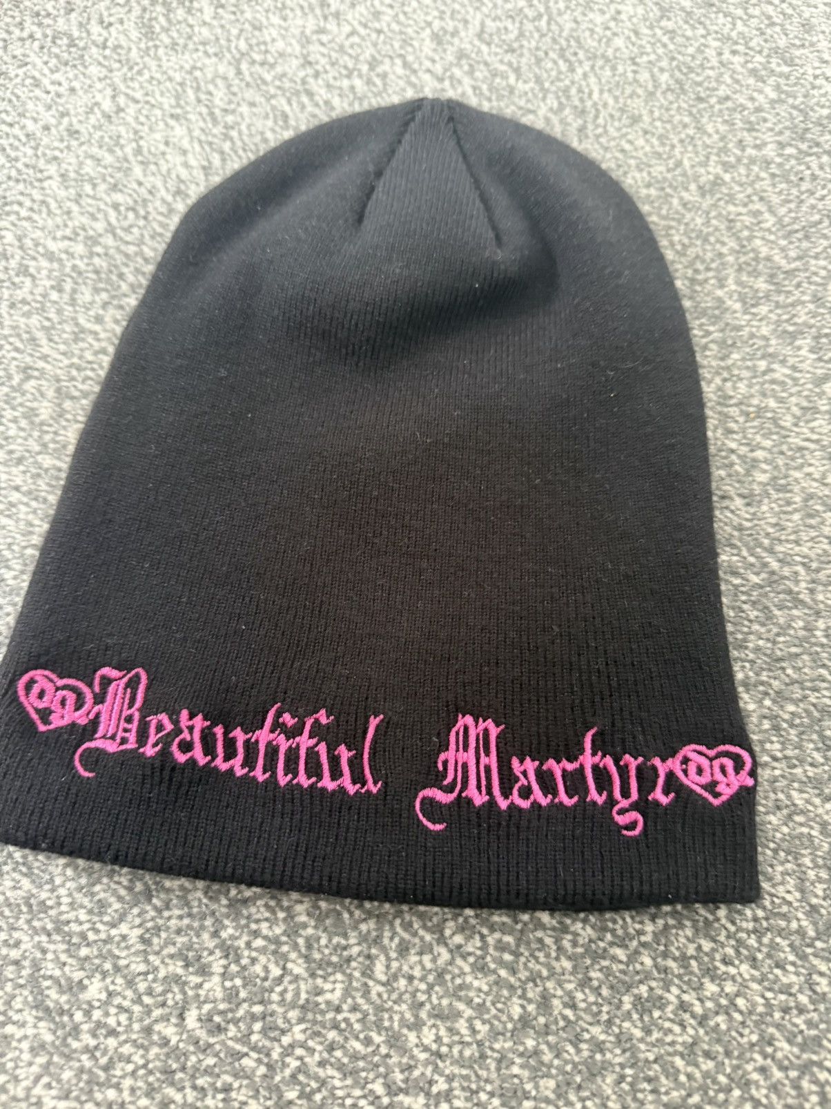Drain Gang Bladee Beautiful Martyr tour beanie Size ONE SIZE - 3 Thumbnail