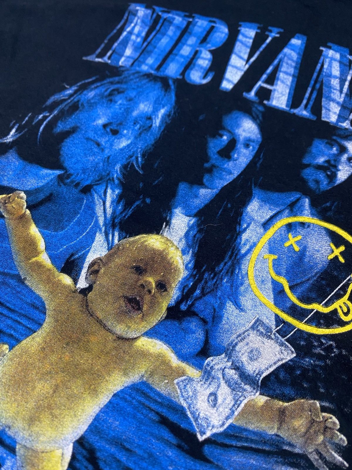 Nirvana Vintage y2k Nirvana Kurt Cobain line up tee Size US XXL / EU 58 / 5 - 2 Thumbnail