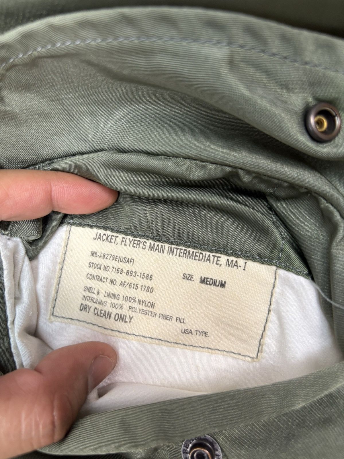 Alpha Industries Vintage 1980s Ma-1 Intermediate Reversible Bomber Jacket Size US M / EU 48-50 / 2 - 3 Thumbnail