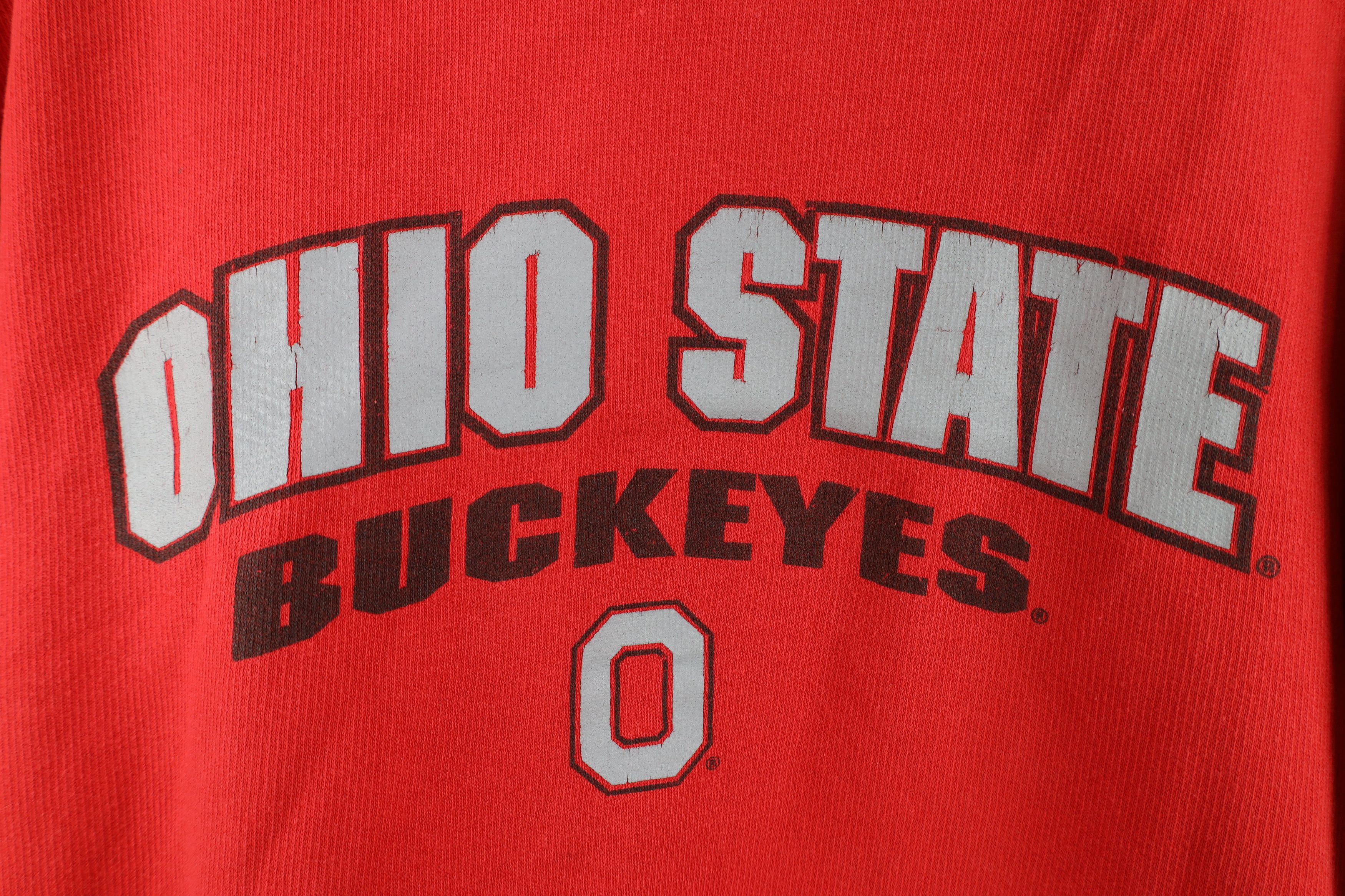 Vintage Vintage Spell Ohio State University Hoodie Sweatshirt Red Size L / US 10 / IT 46 - 5 Thumbnail