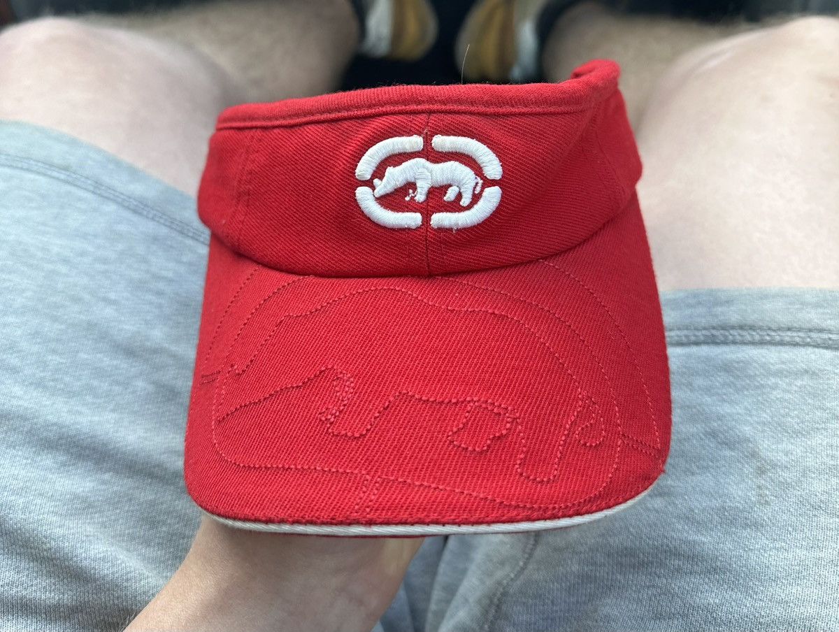 Ecko Unltd. × Vintage Ecko Unltd Red Logo Visor Streetwear Y2K Cap Size ONE SIZE - 1 Thumbnail