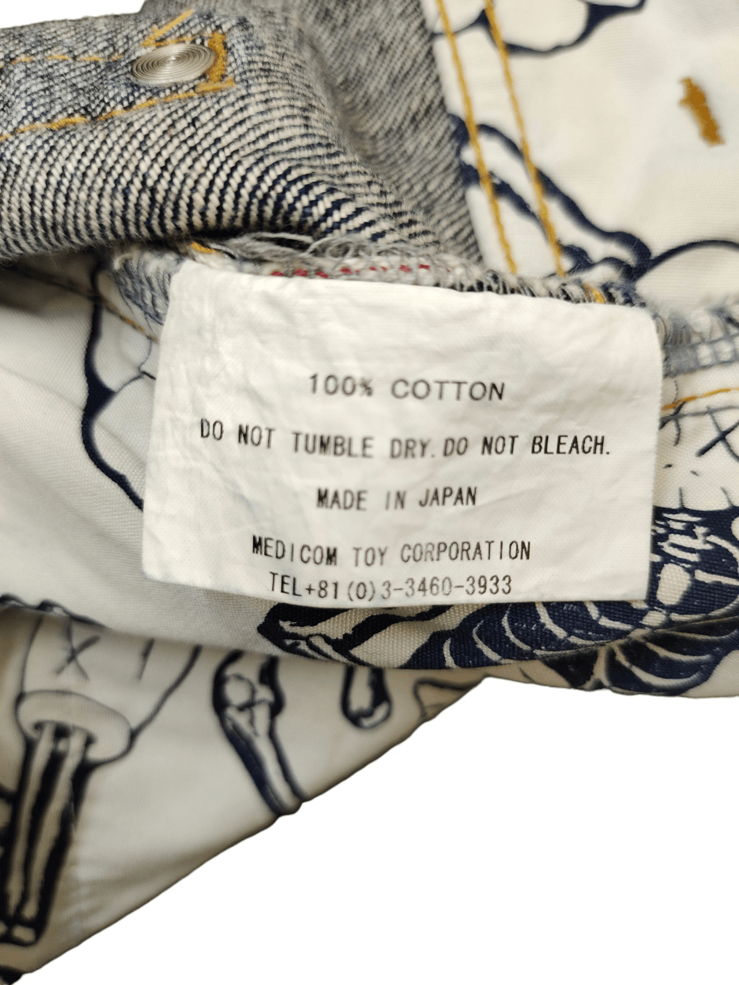 Kaws × Medicom Toy × Original Fake Original Fake X Kaws Selvedge Distressed Hem Denim Jeans Size US 33 - 18 Thumbnail
