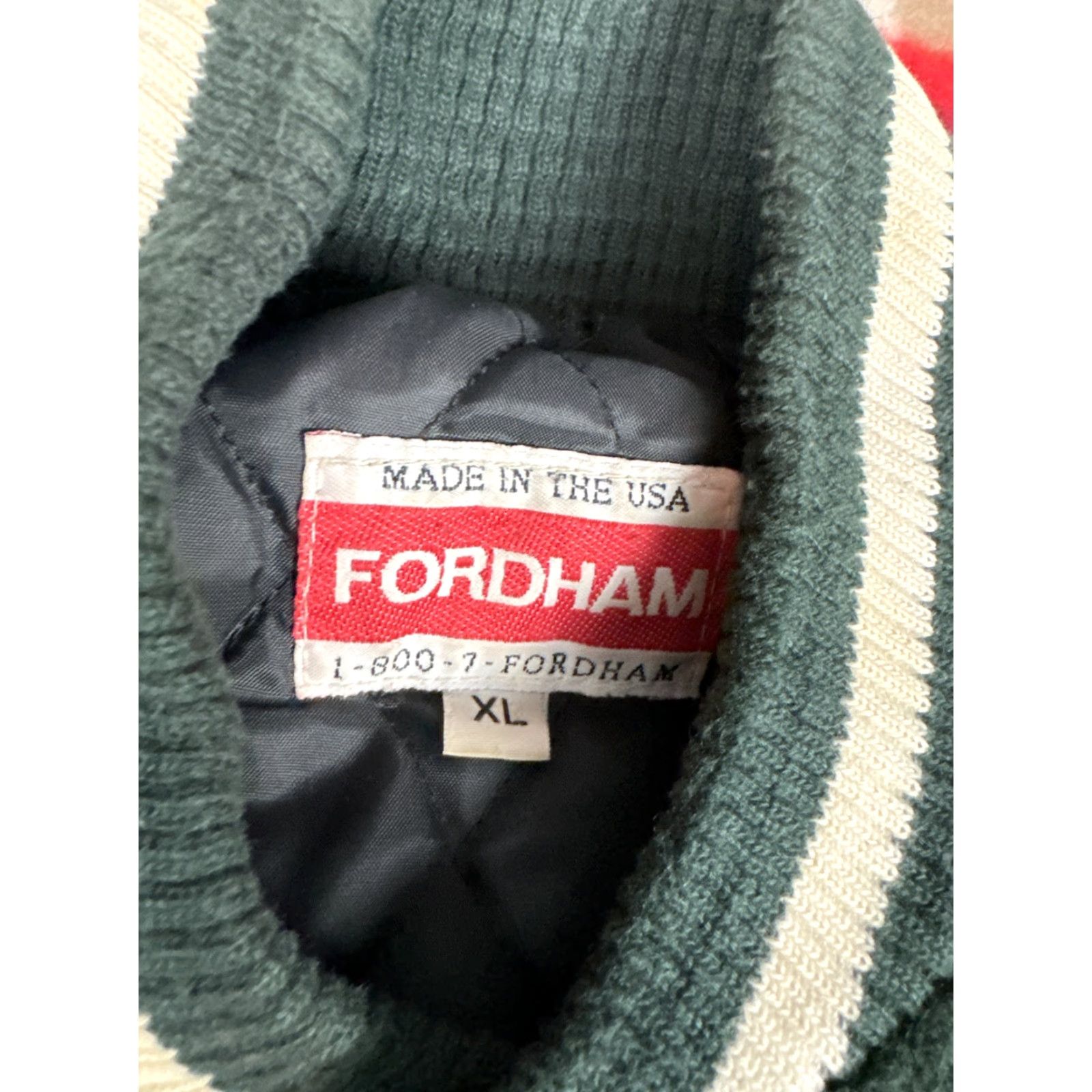 Vintage VINTAGE Fordham Livingston Lancers Varsity Jacket Coat Wool Green XL Men School 2006 Varsity XL Coat Size US XL / EU 56 / 4 - 3 Thumbnail
