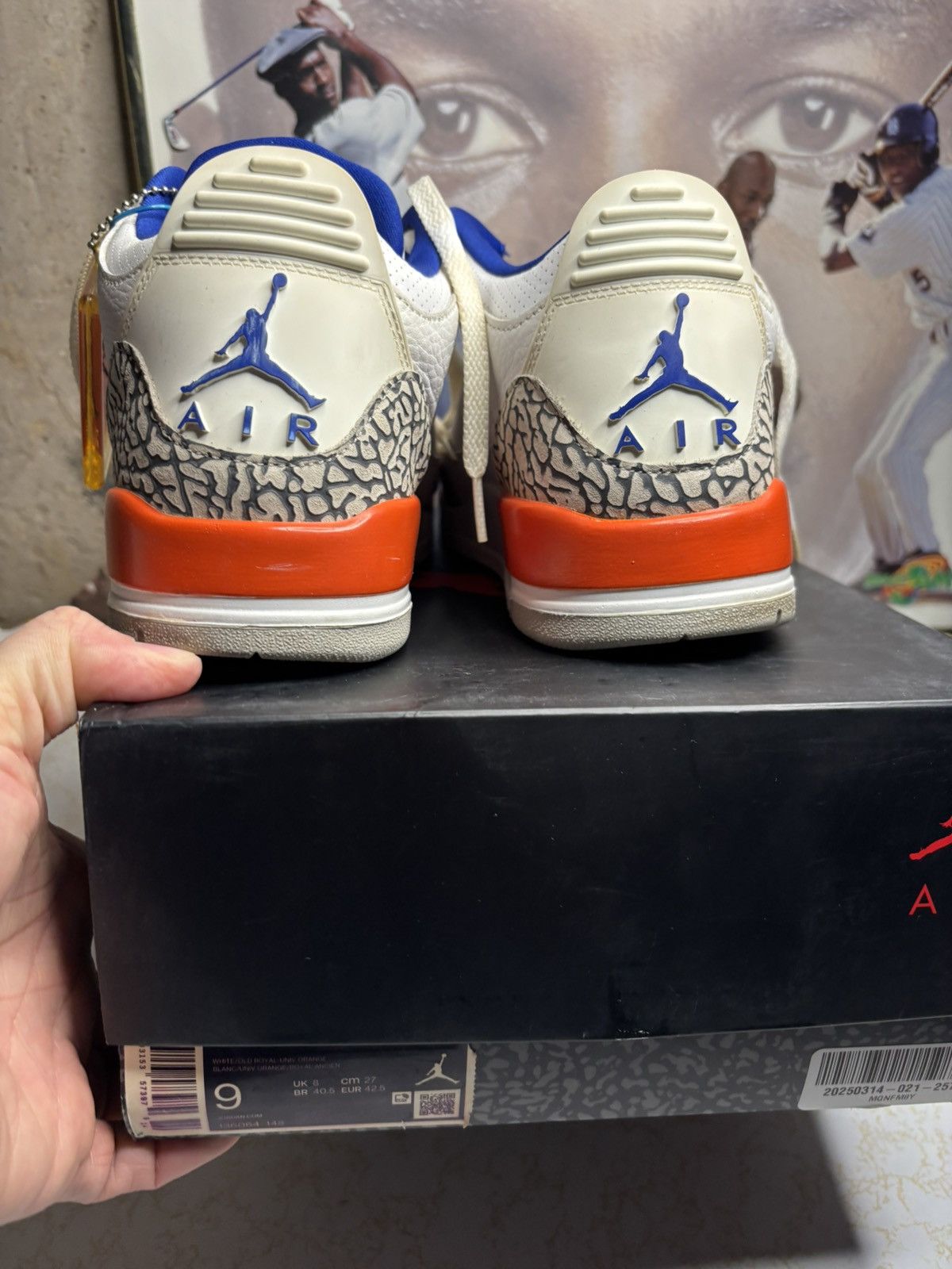 Jordan Brand Air Jordan 3 Retro Knicks Size US 9 / EU 42 - 7 Thumbnail
