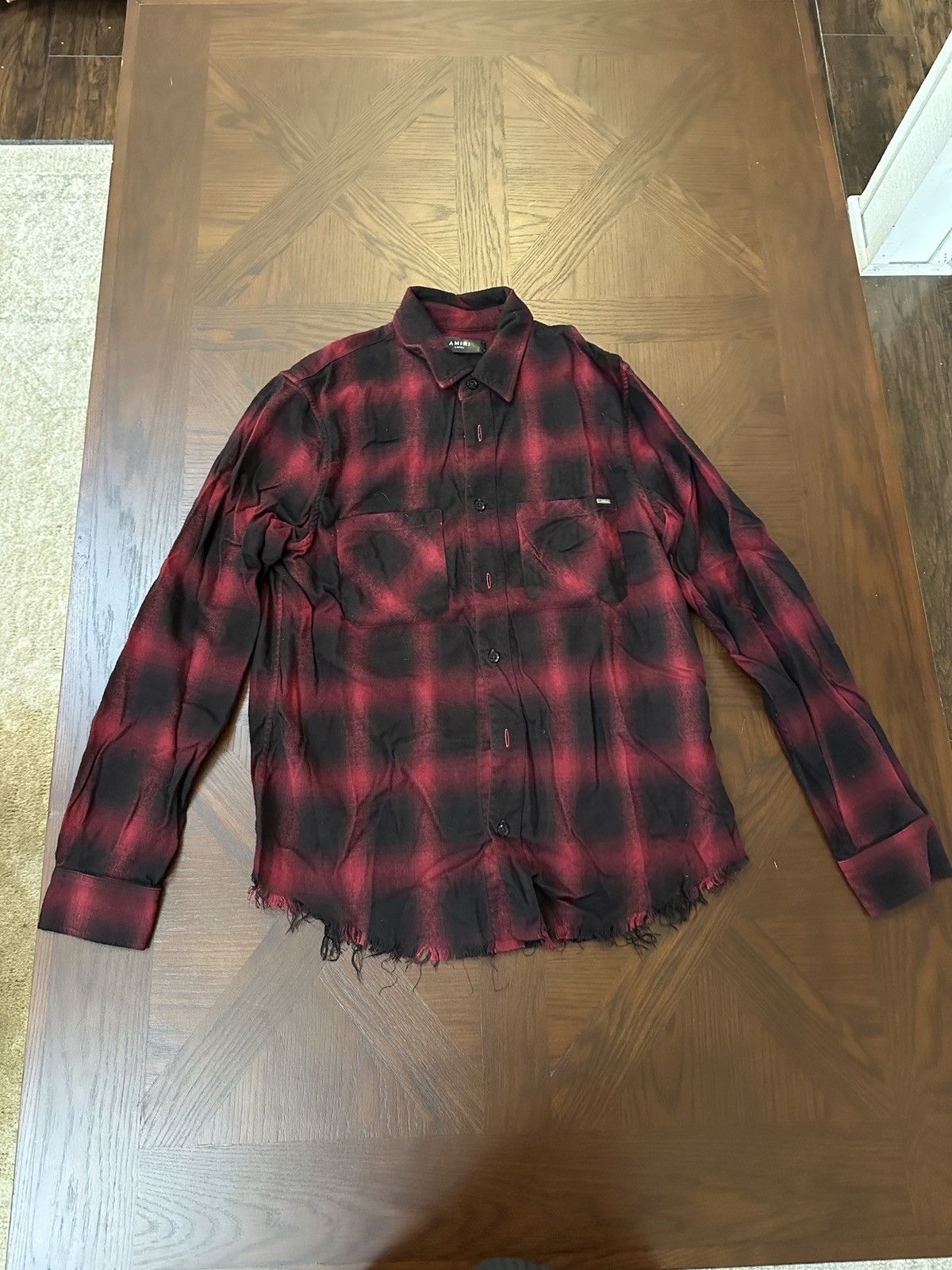 Amiri Amiri Distressed Flannel Size US XS / EU 42 / 0 - 1 Thumbnail