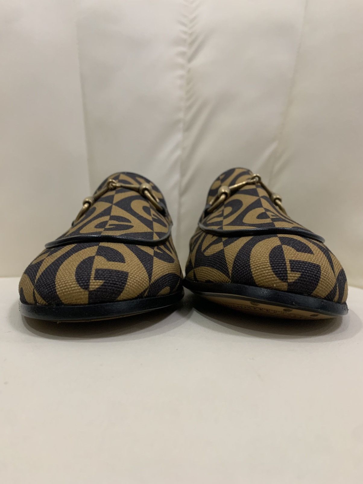 Gucci GUCCI HORSEBIT JORDAAN RHOMBUS LOAFERS Size US 7.5 / EU 40-41 - 3 Thumbnail
