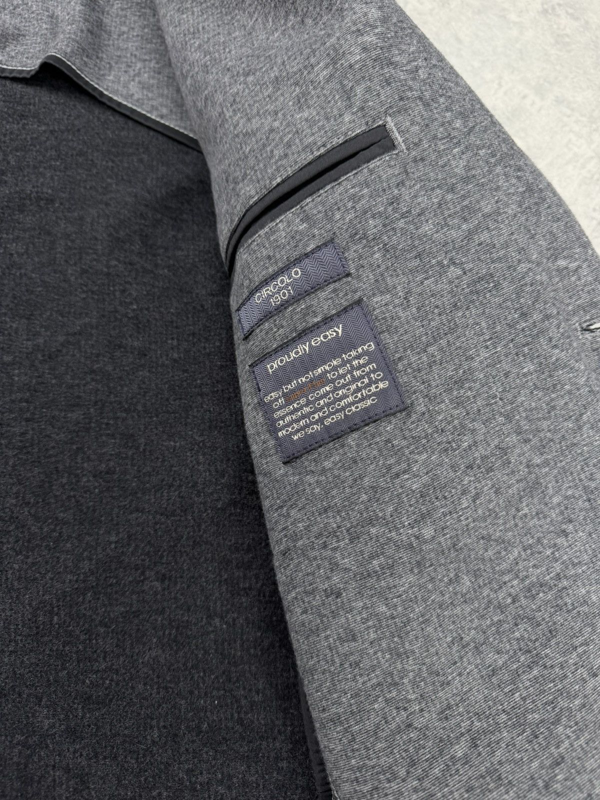 Circolo 1901 Circolo 1901 Grey Jersey Blazer Jacket Size 56 Size 46R - 10 Thumbnail