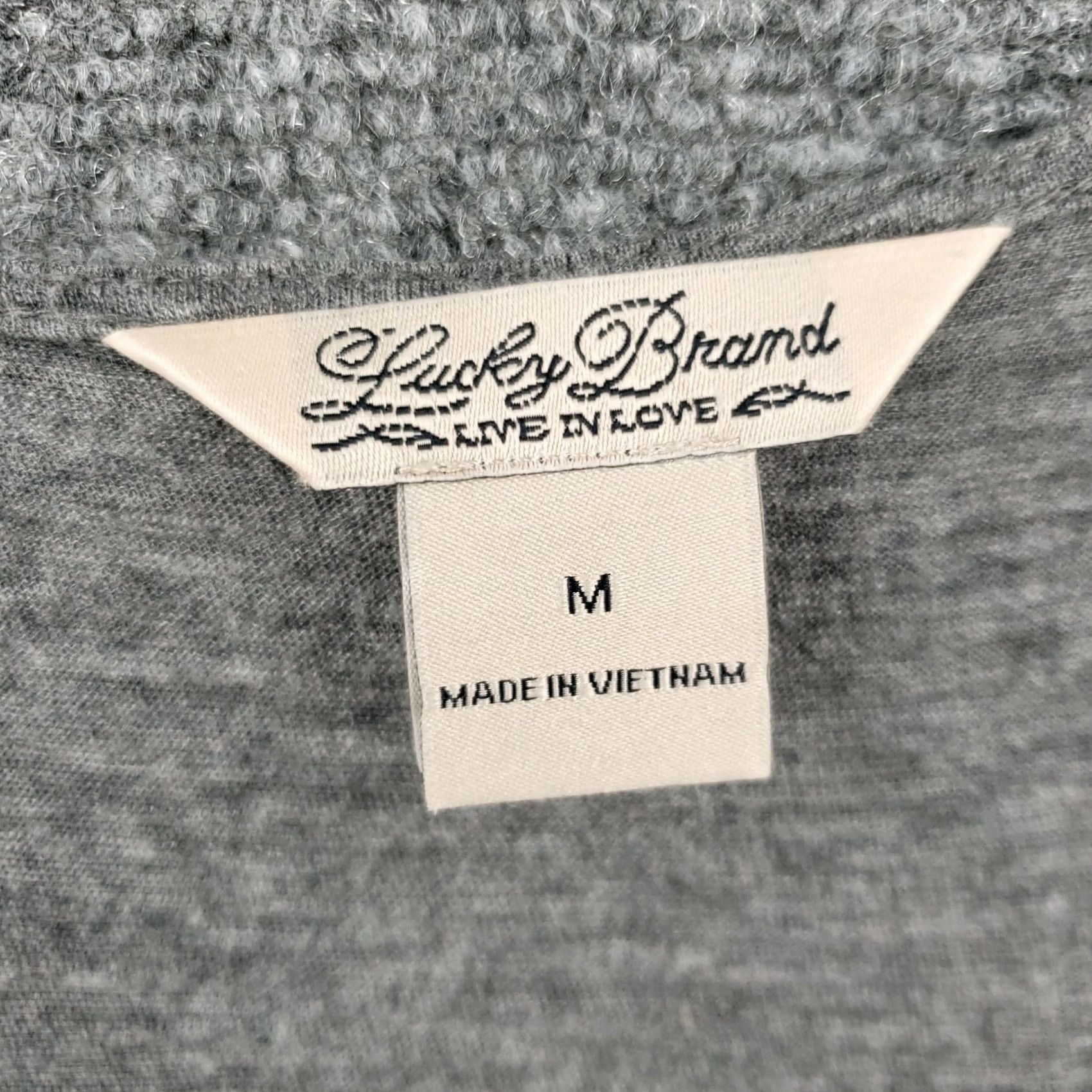 Lucky Brand Lucky Brand Tank Womens M Medium Gray Crochet Sleeveless Scoop Neck Cotton Shirt Casual Basic 90s Theme Mens Womens Ladies? Size M / US 6-8 / IT 42-44 - 3 Thumbnail