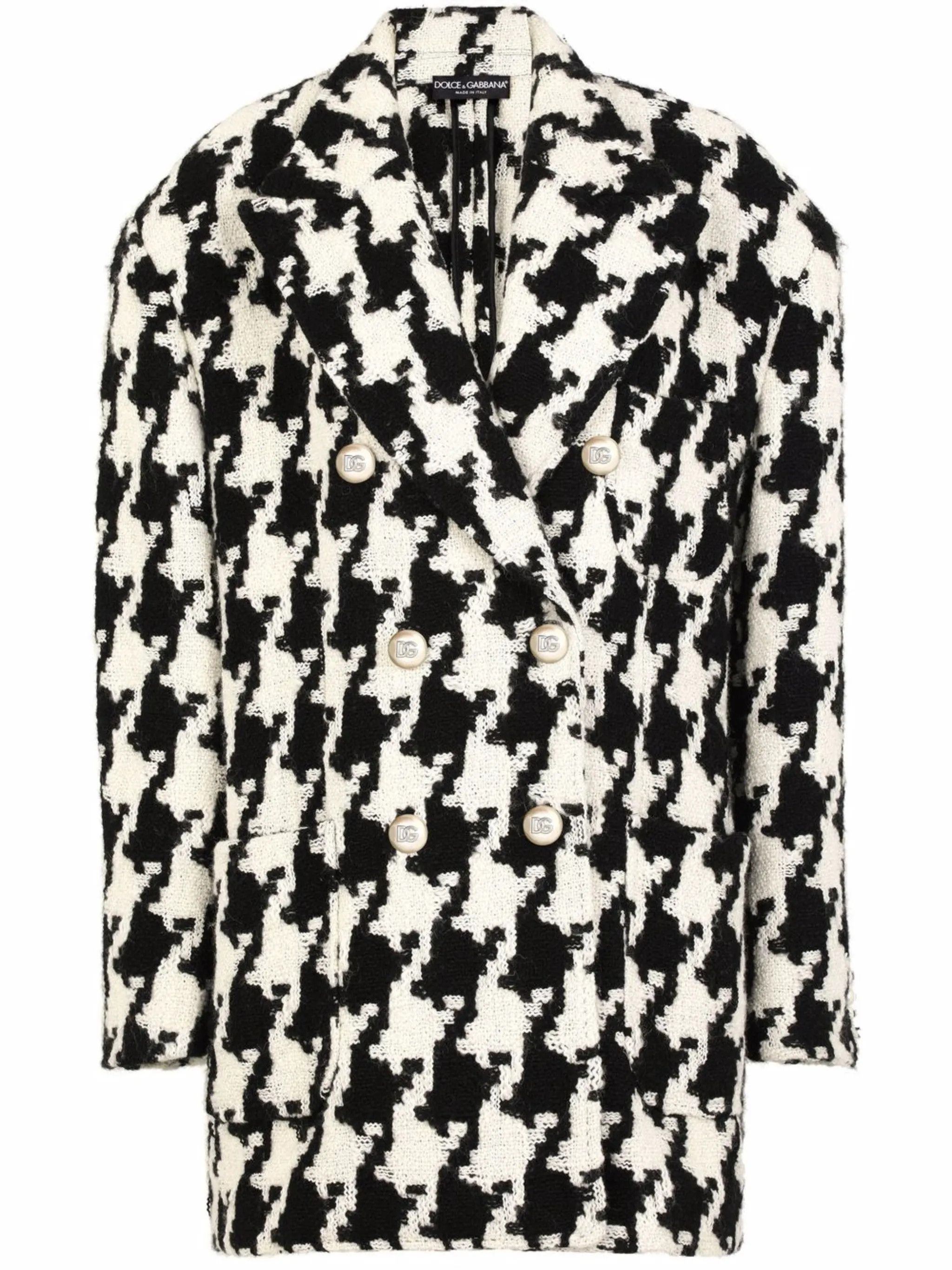 Dolce & Gabbana o1y0825 Coat in Black/White Size XS / US 0-2 / IT 36-38 - 1 Thumbnail