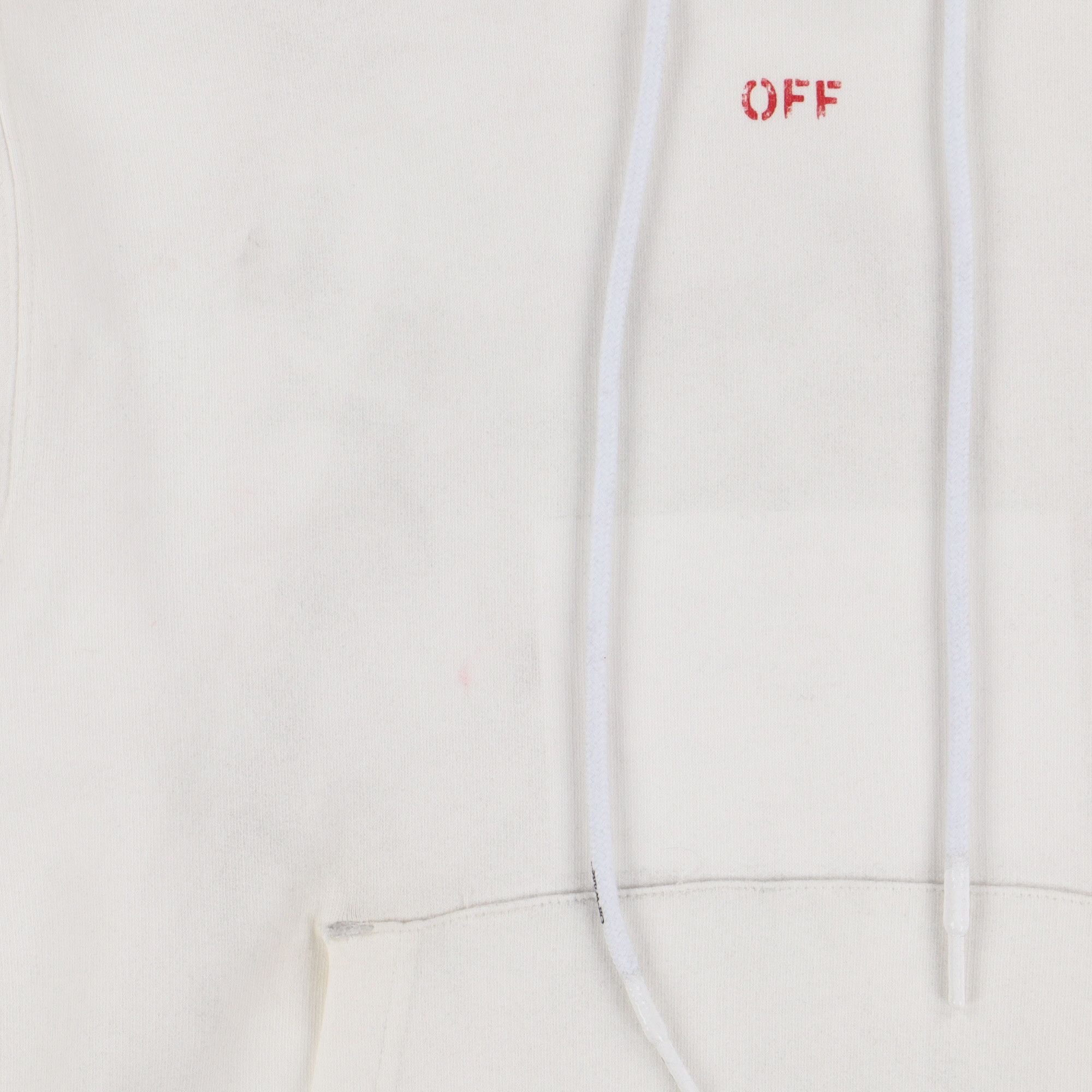 Off-White White and Red Stencil Arrows Logo Hoodie Size US M / EU 48-50 / 2 - 8 Thumbnail