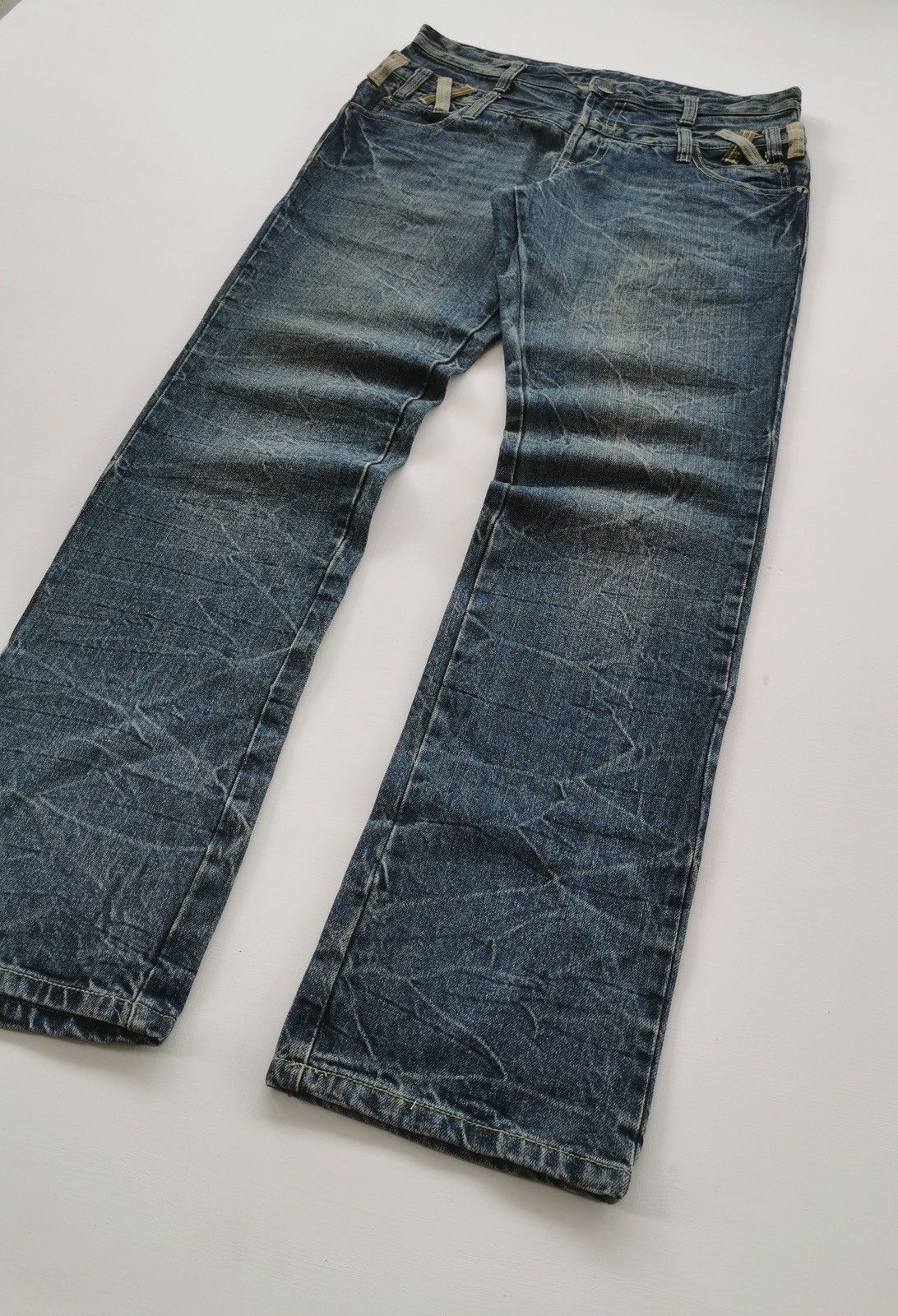 Other Whiskers Unbrand Double Waist Jeans Size US 34 / EU 50 - 5 Thumbnail