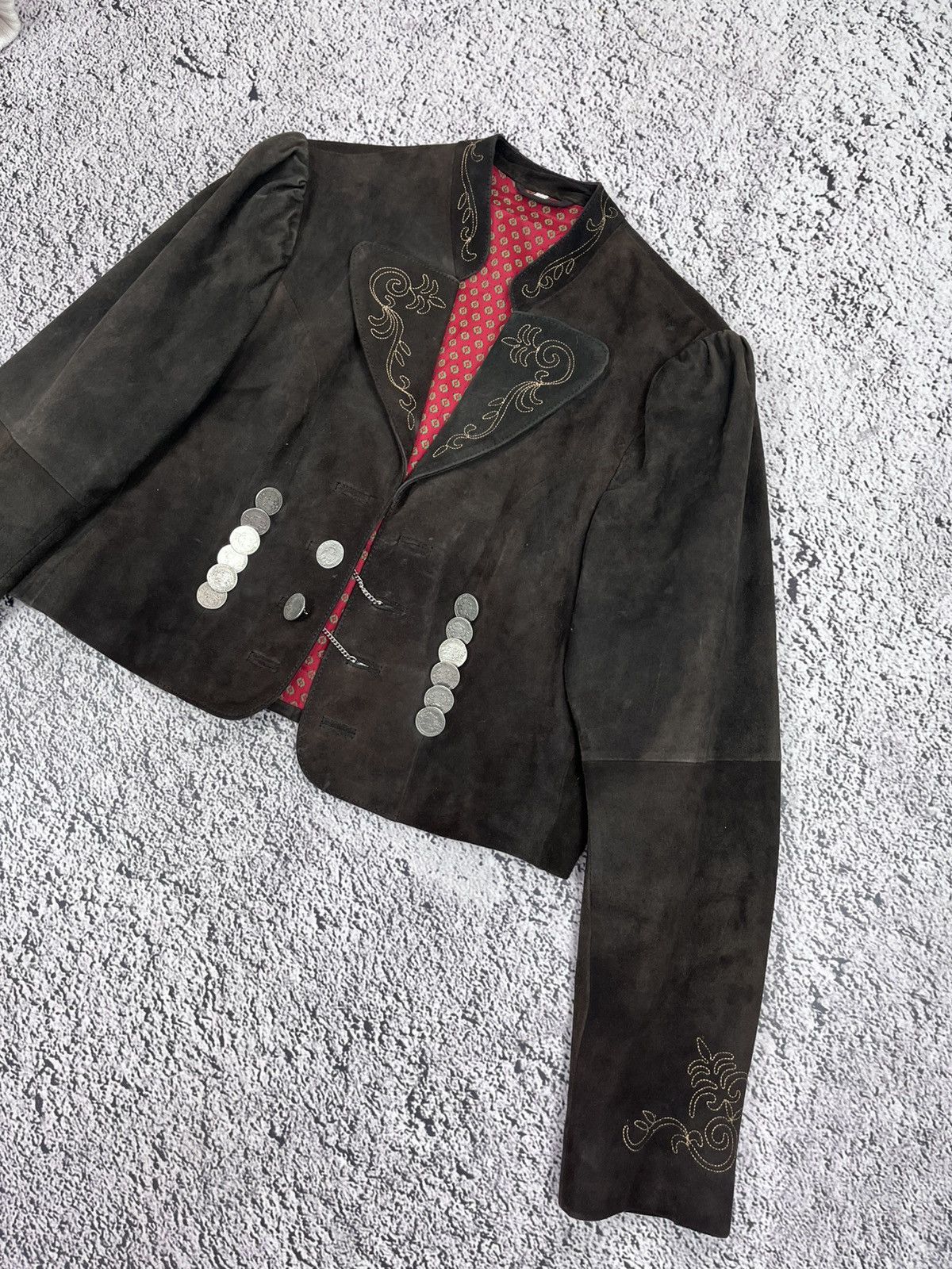 Genuine Leather Vintage Y2K Brown Leather Retro Jacket Military size M Size M / US 6-8 / IT 42-44 - 3 Thumbnail