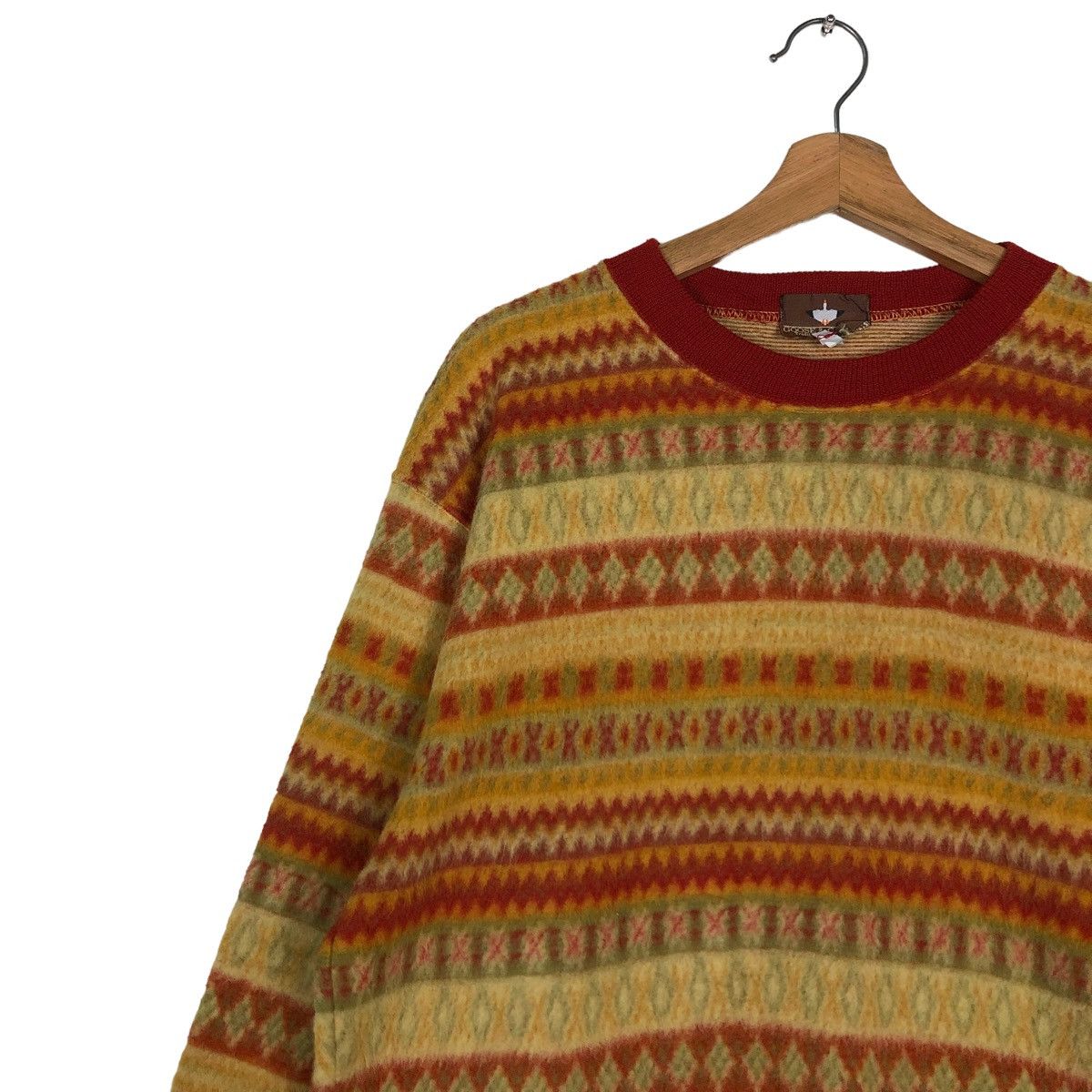 Japanese Brand × Vintage 🔥VINTAGE KNIT SWEATSHIRT NAVAJO NATIVE DESIGN GOOSE & GANDER Size US M / EU 48-50 / 2 - 7 Thumbnail