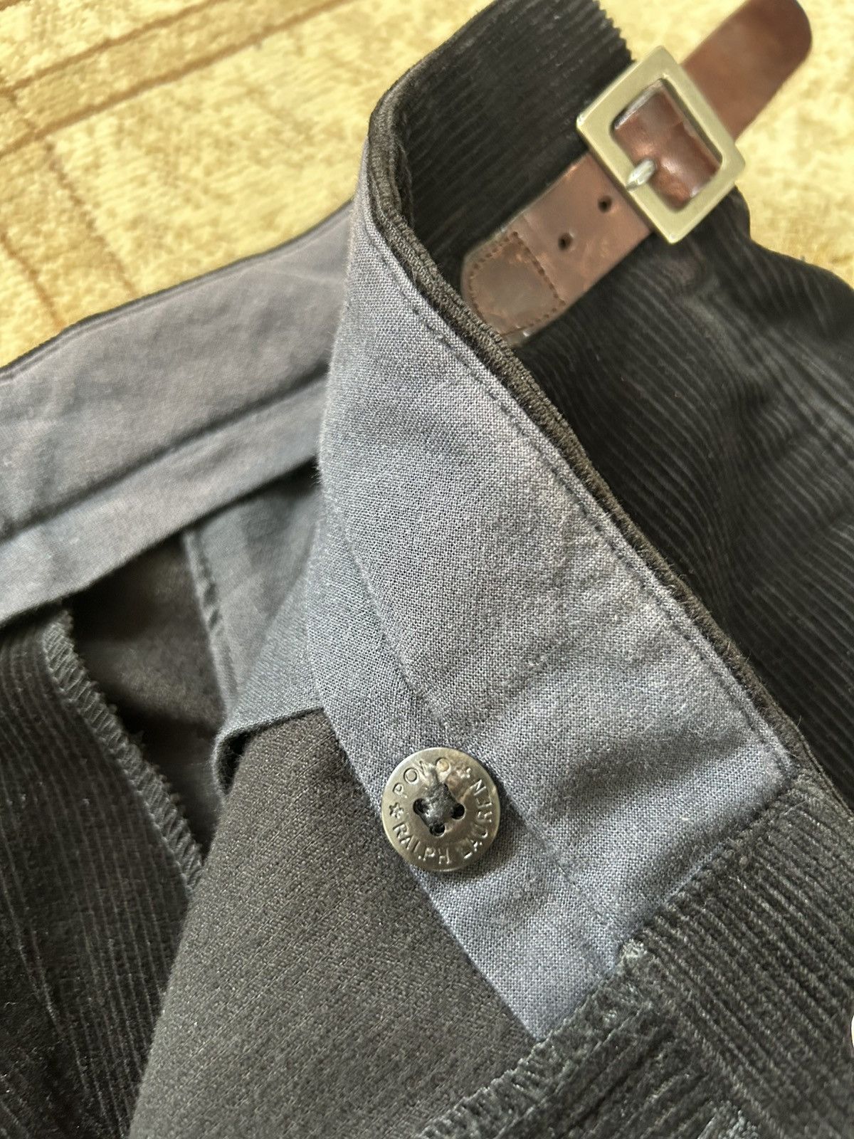 Polo Ralph Lauren Vintage 90s Polo Ralph Lauren Corduroy Pleated Pants Size US 34 / EU 50 - 13 Thumbnail