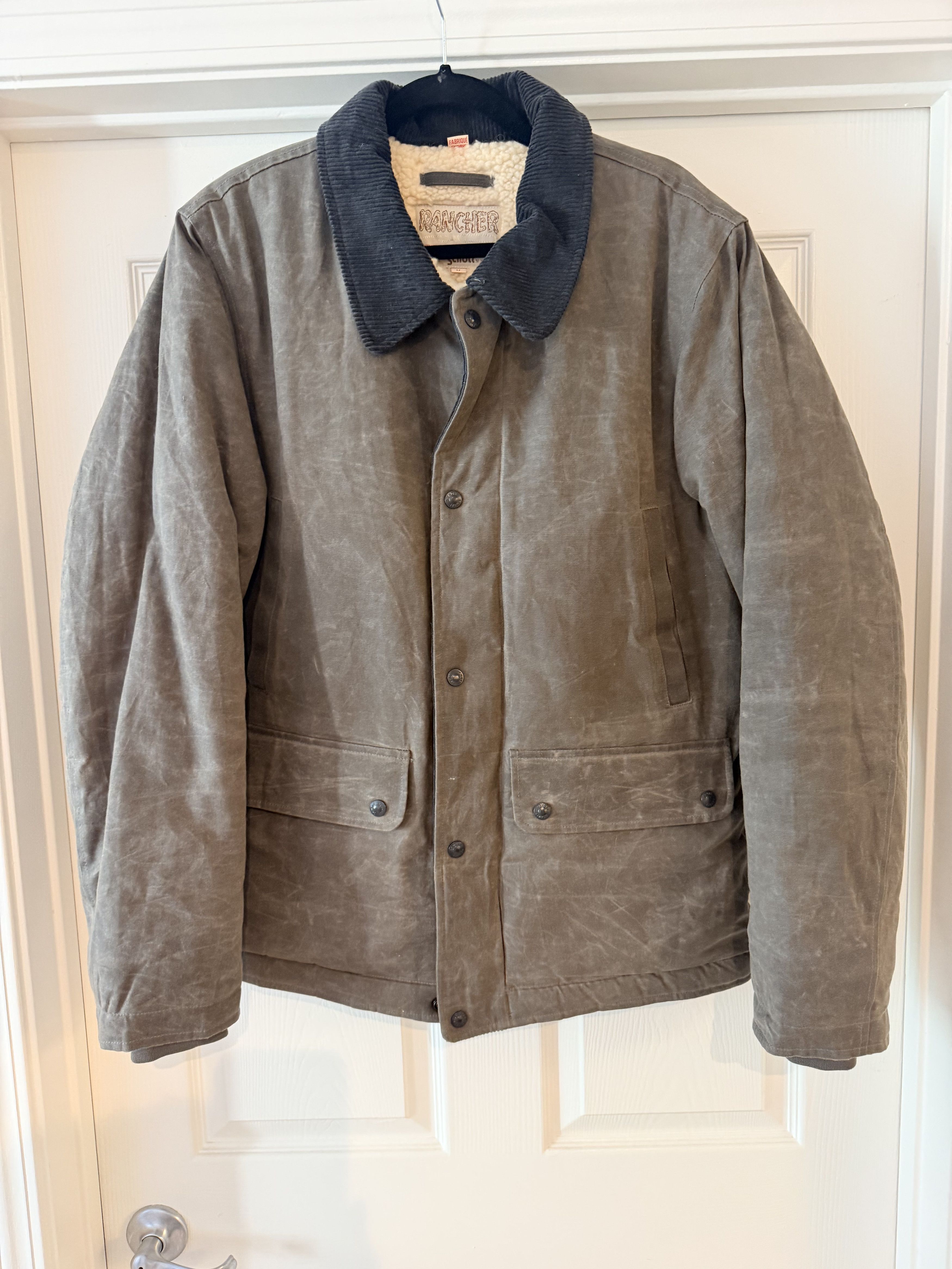 Schott Waxed Cotton Rancher Jacket Size US M / EU 48-50 / 2 - 1 Thumbnail