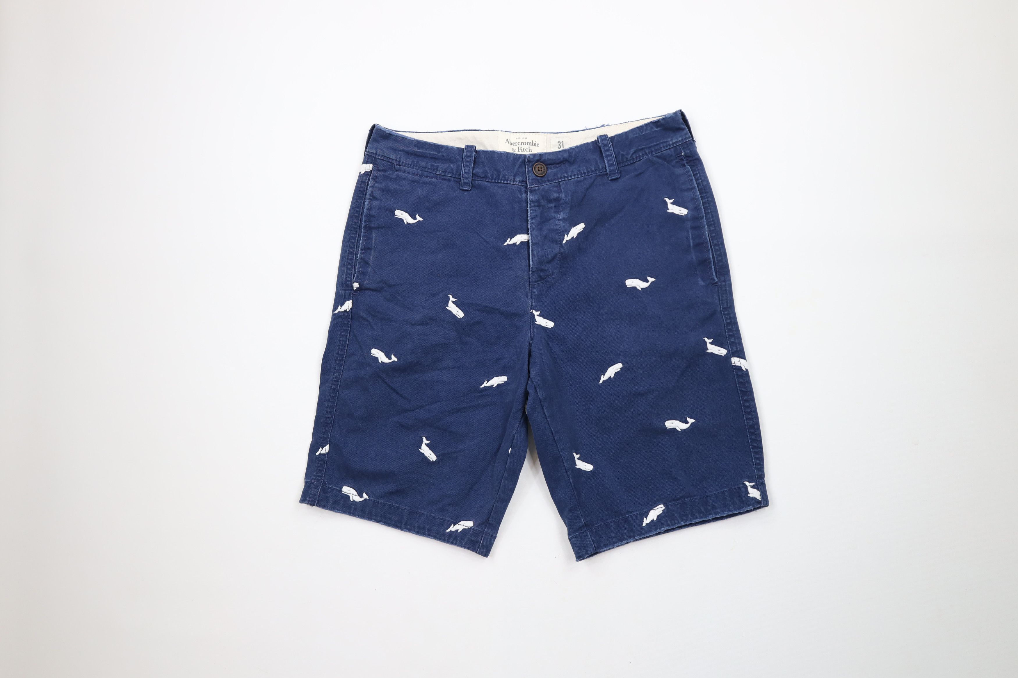 Abercrombie & Fitch × Vintage Vintage Y2K Abercrombie & Fitch Button Fly Above Knee Shorts Size US 31 - 1 Thumbnail