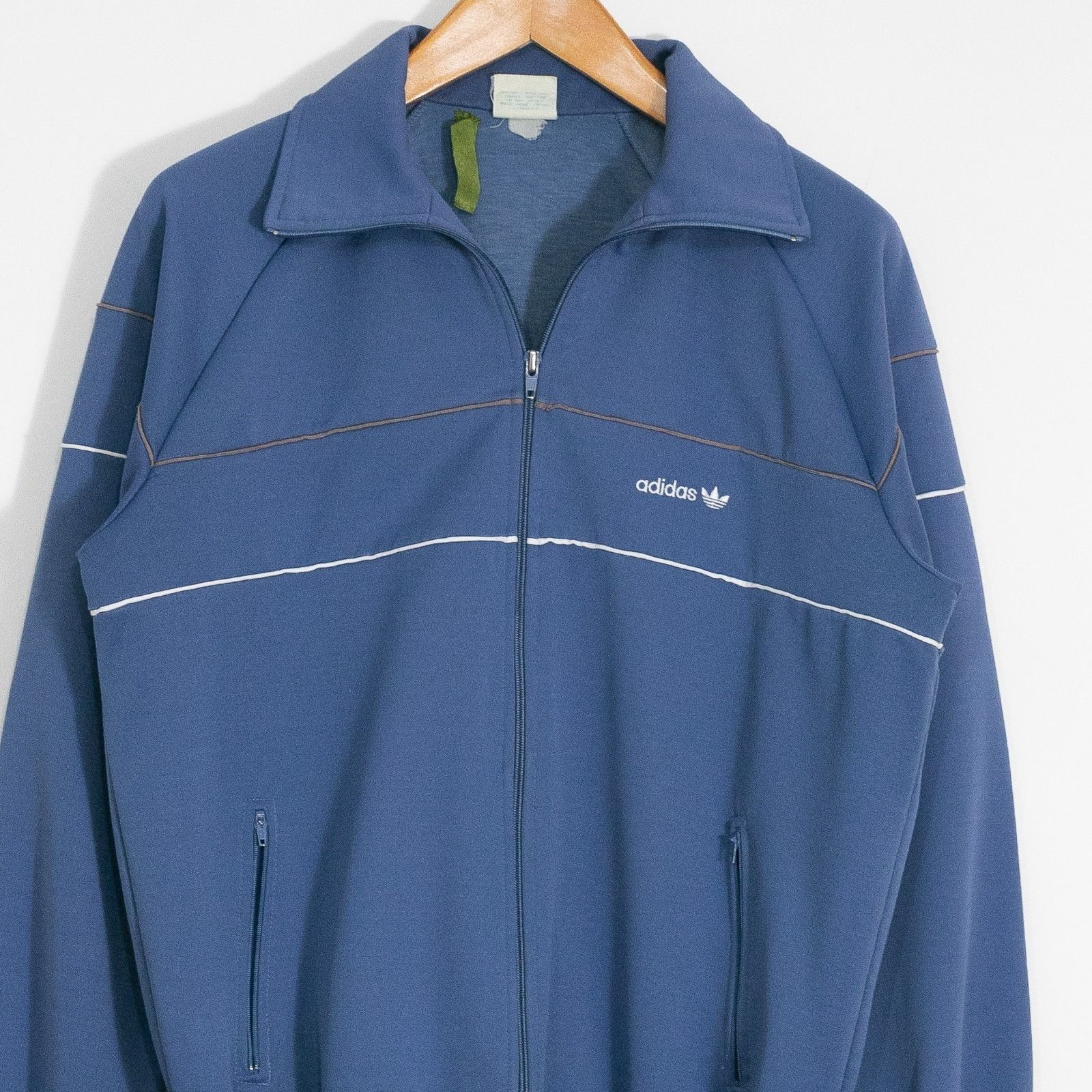 Adidas Vintage 80s Adidas Trefoil Windbreaker Track Jacket Large Size US L / EU 52-54 / 3 - 2 Thumbnail