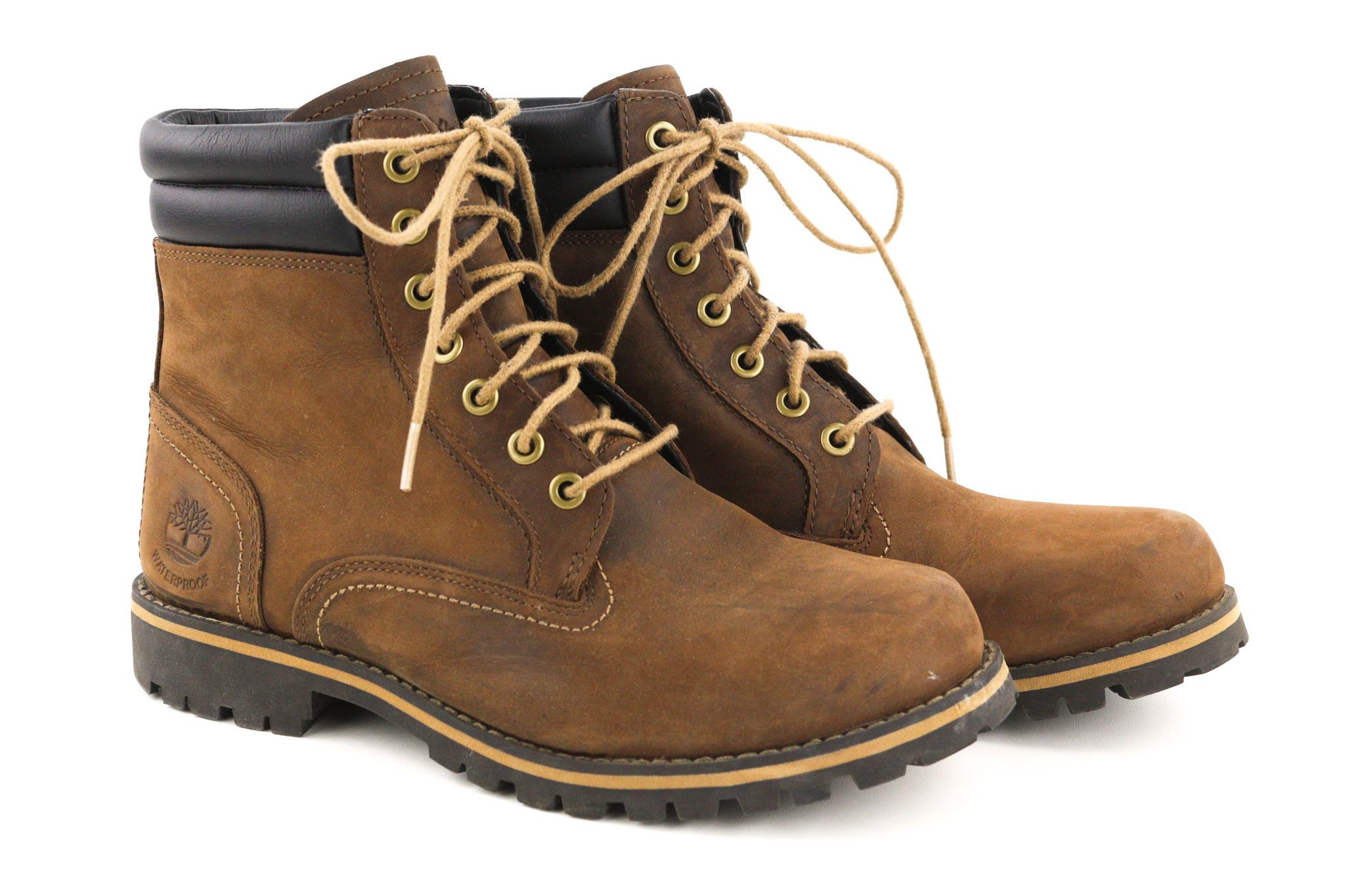 Timberland 6857B UK8 Brown Leather Aged Waterproof Boots 79964 Size US 8.5 / EU 41-42 - 1 Thumbnail