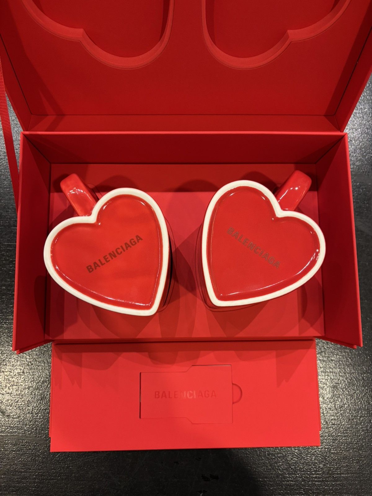 Balenciaga Balenciaga Qixi Festival Gift Heart Shaped Mugs Size ONE SIZE - 3 Thumbnail