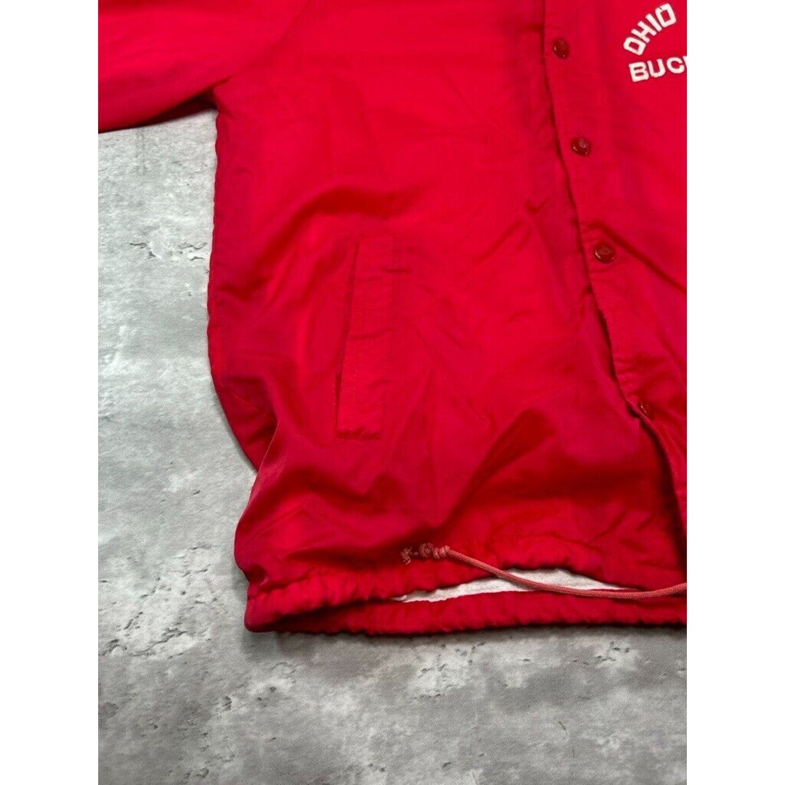 NCAA Vintage 80s Ohio State Buckeyes NCAA Coaches Jacket Medium Size US M / EU 48-50 / 2 - 6 Thumbnail