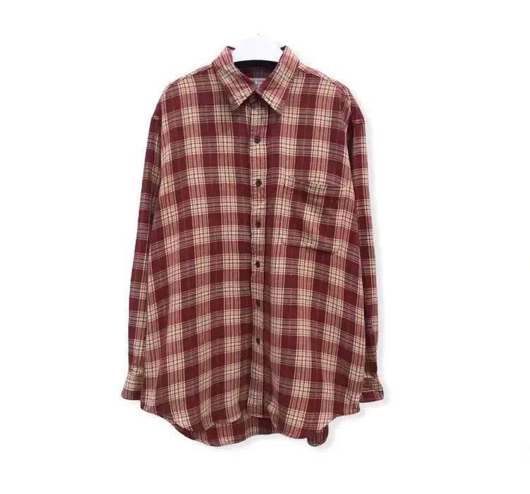 image of Life Tools Plaid Tartan Flannel Shirt, Men's (Size Large)