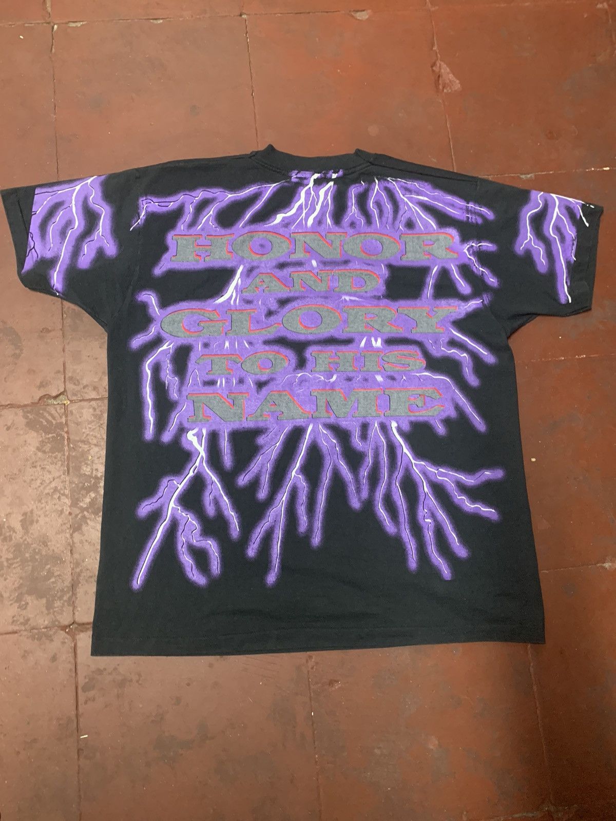 Fruit Of The Loom × Vintage Jesus thunder tee Size US XL / EU 56 / 4 - 6 Thumbnail