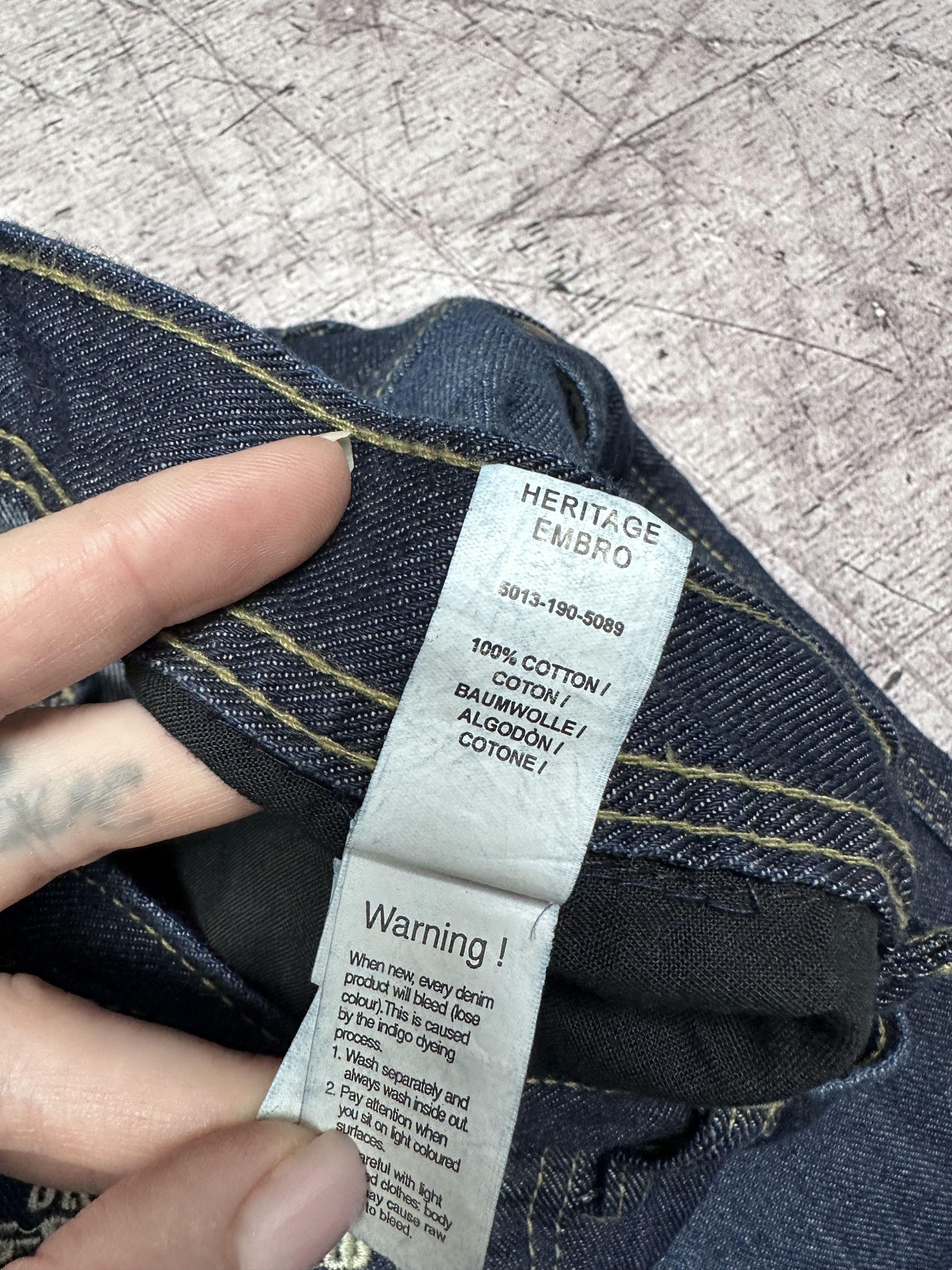 G-Star G Star Raw Heritage Embro Mens Denim Pants Jeans Size US 34 / EU 50 - 9 Thumbnail