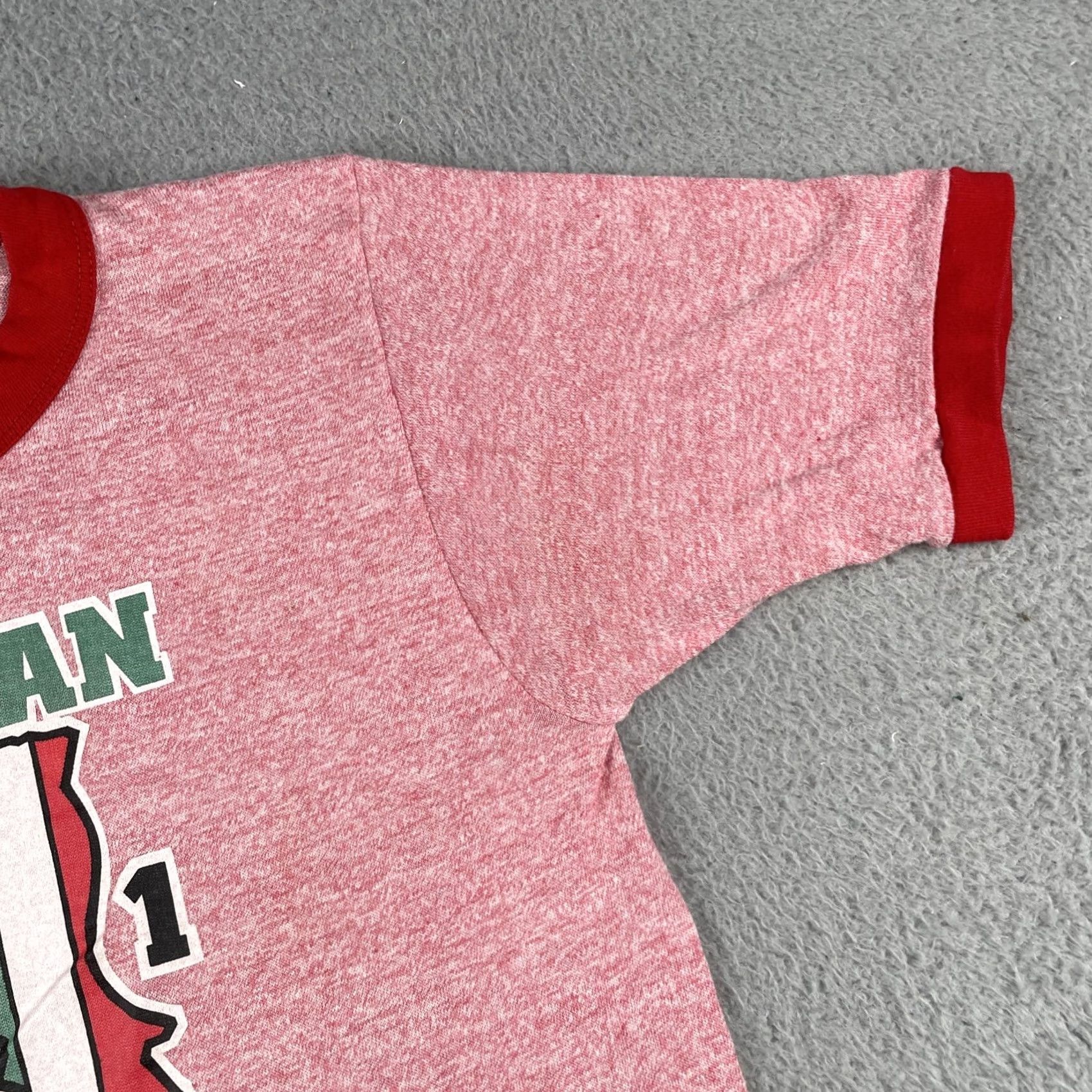Vintage VINTAGE Italian American Ringer Shirt 80s Ultra Thin Comfort Sml Red Mens Size US S / EU 44-46 / 1 - 7 Thumbnail