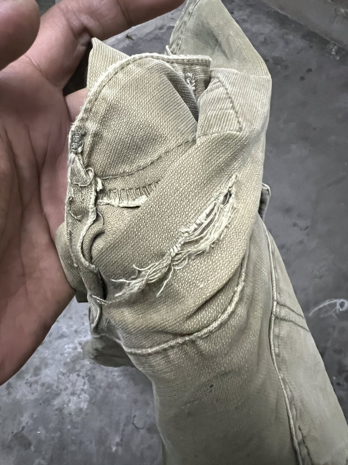 Designer × Japanese Brand BUSH PANT FADED BROWN BY H&M DENIM PANT Size US 34 / EU 50 - 15 Thumbnail