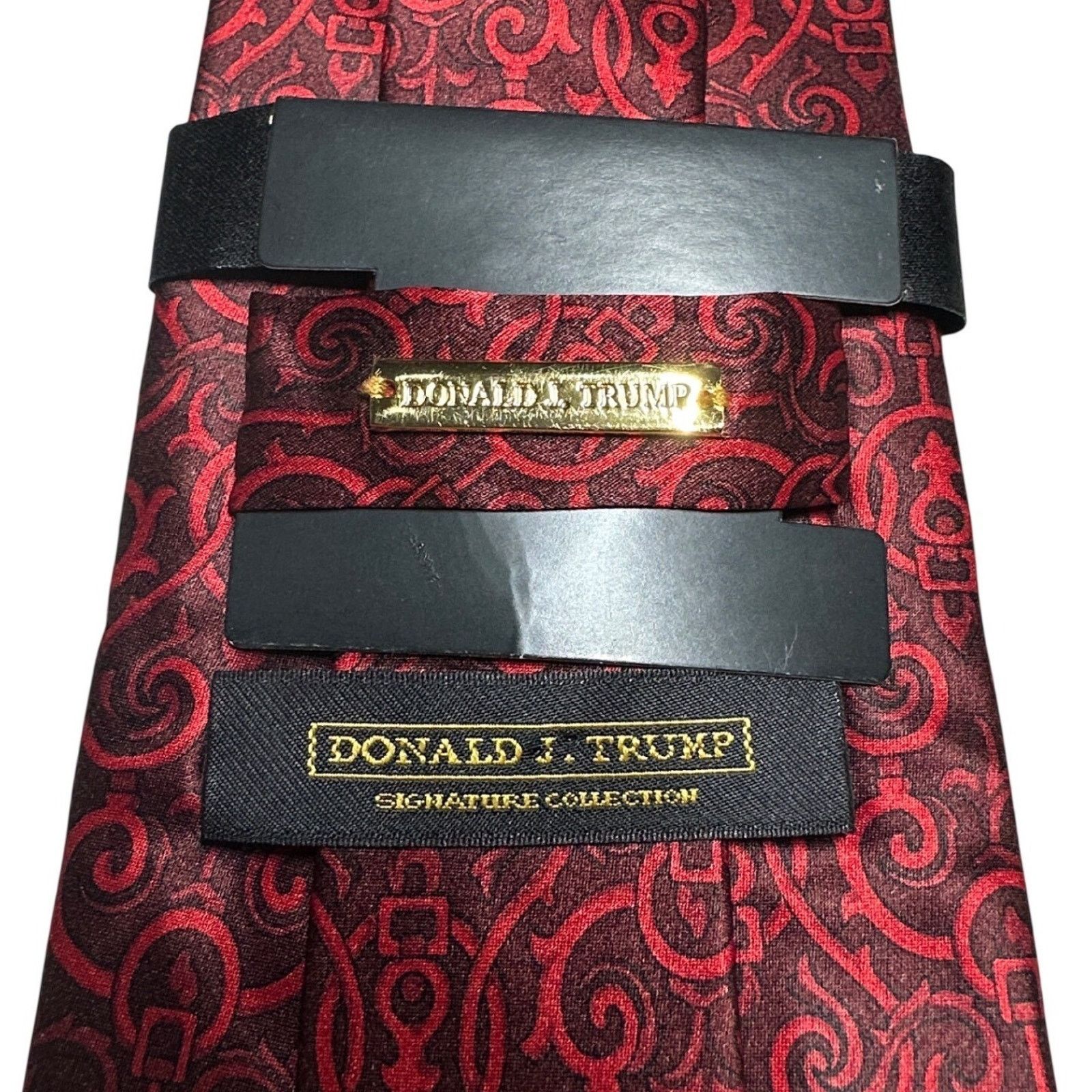 Donald Trump Donald Trump Signature Collection Red Silk Necktie Mens Tie Size ONE SIZE - 5 Thumbnail