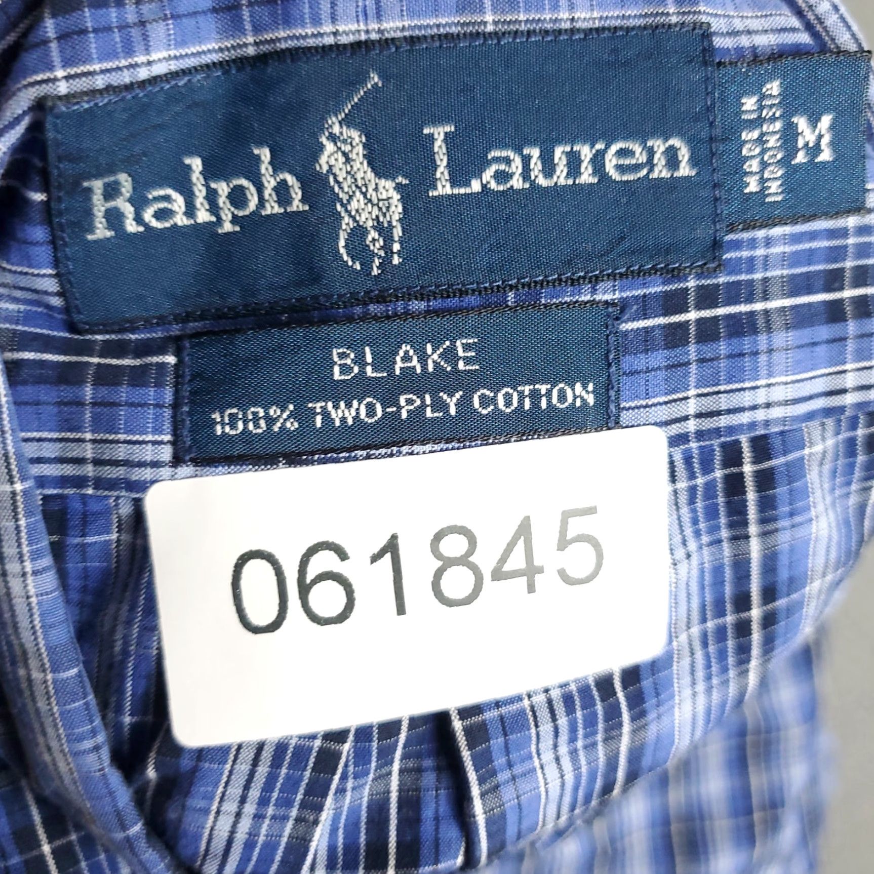 Ralph Lauren Ralph Lauren Button-Up Shirt Mens Medium Blue Plaid Long Sleeve Size US M / EU 48-50 / 2 - 8 Thumbnail