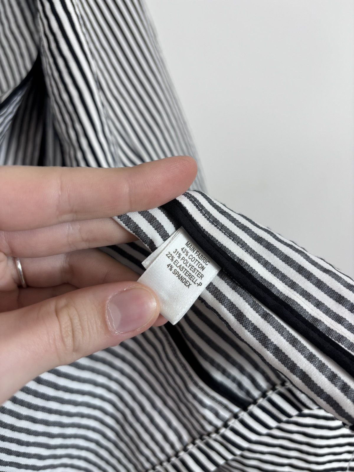 St. John St. John Women’s White/Black Striped Blazer Jacket Size S / US 4 / IT 40 - 14 Thumbnail